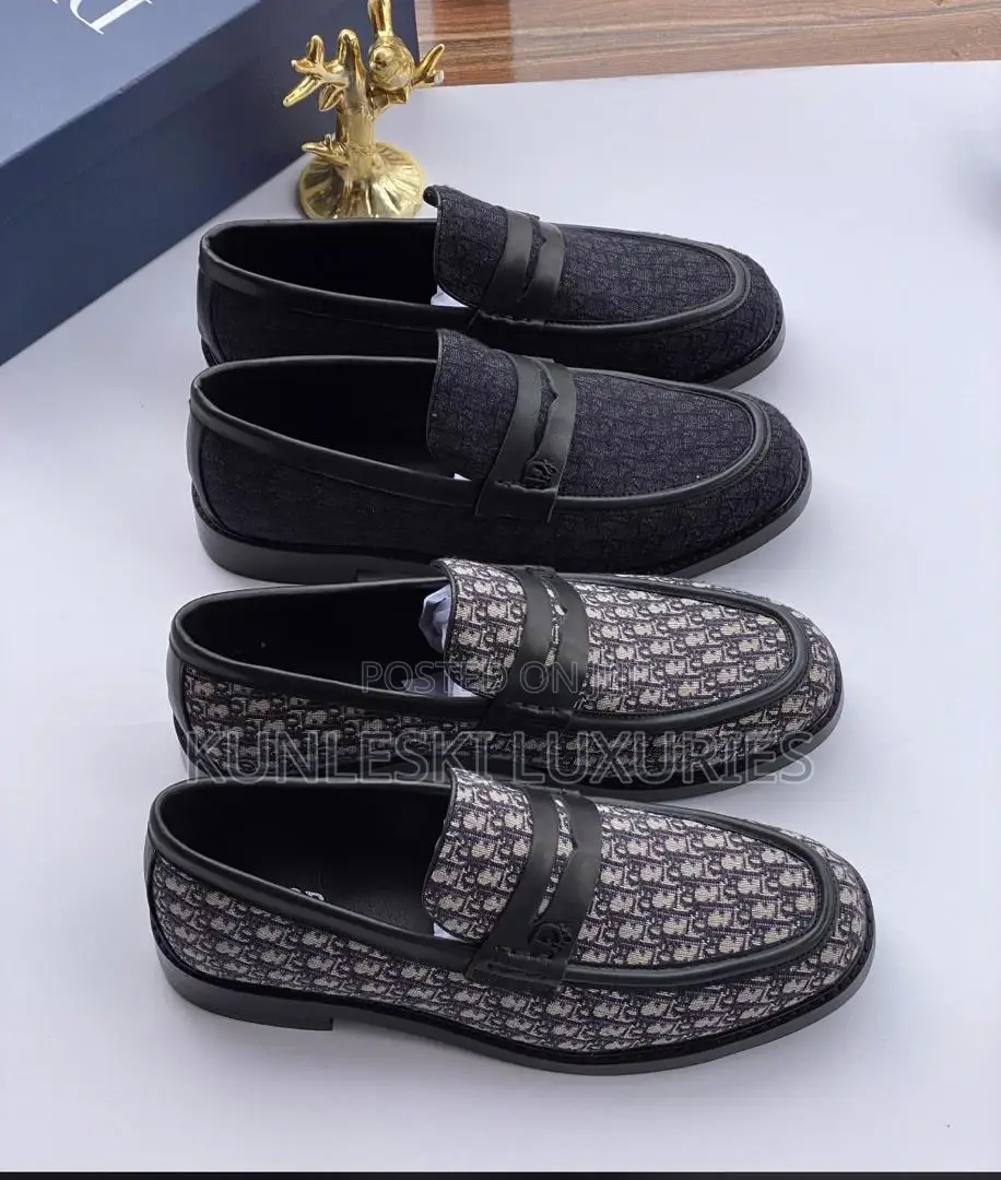 Original Dior Men Loafers Leather Shoes for Men
