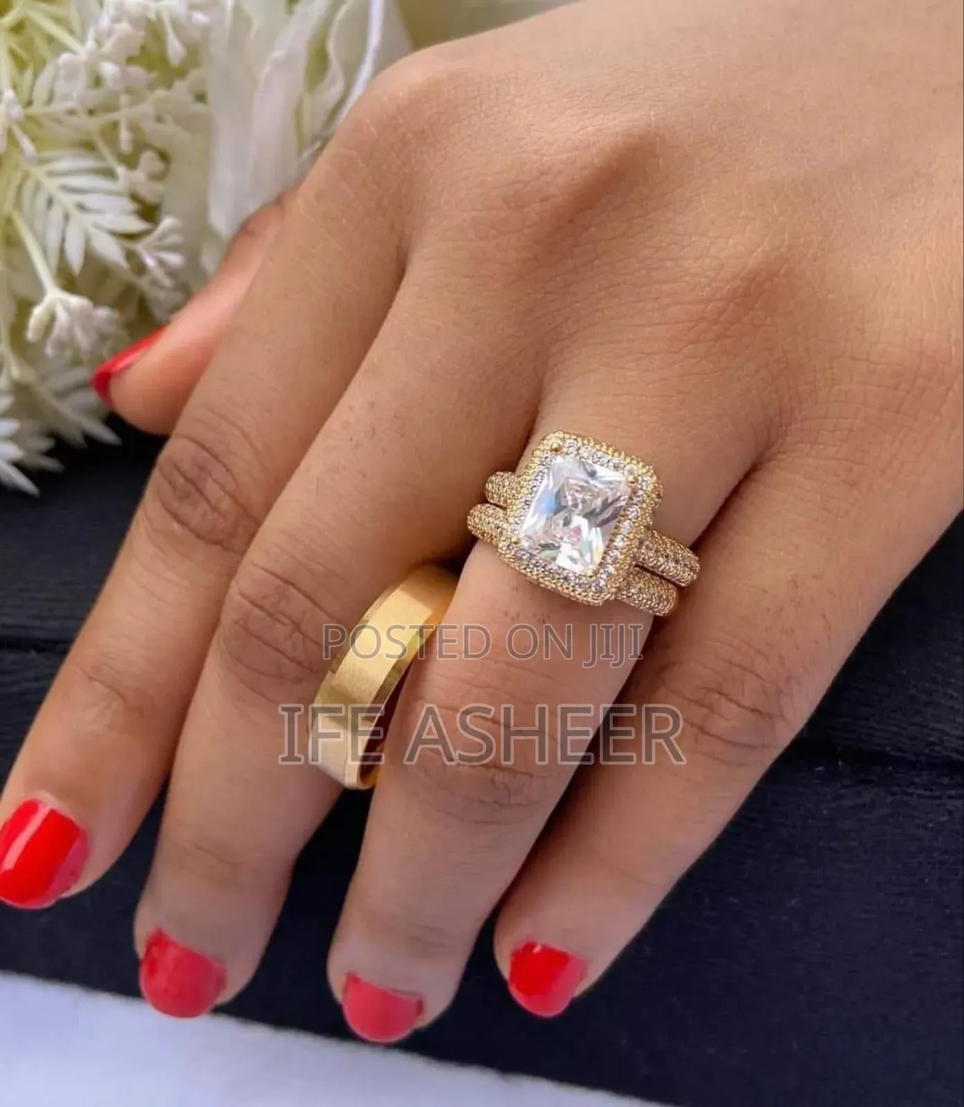 Complete Set of Zara Couple's Wedding Ring - Gold