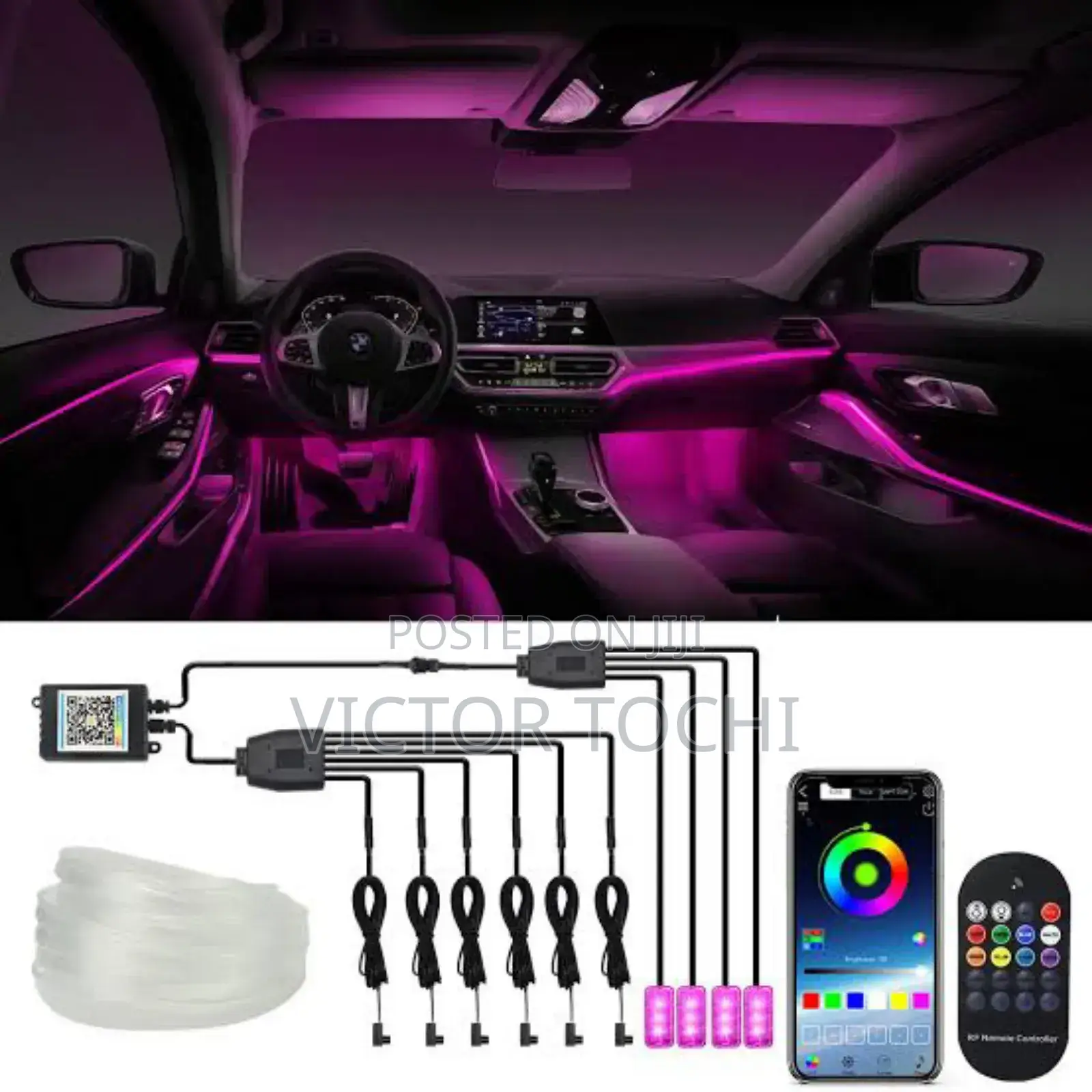 Double Car Ambient Lights With Floor Lights