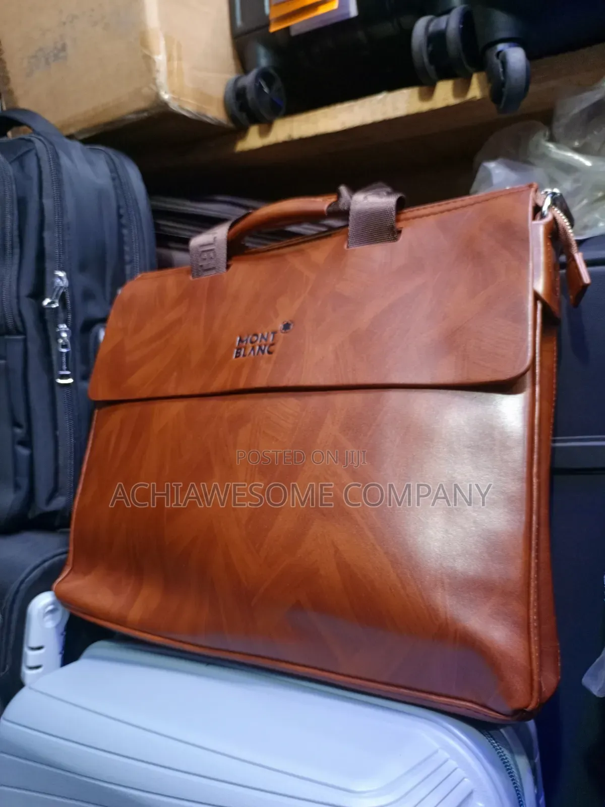 Mont Blanc Leather Office Bag