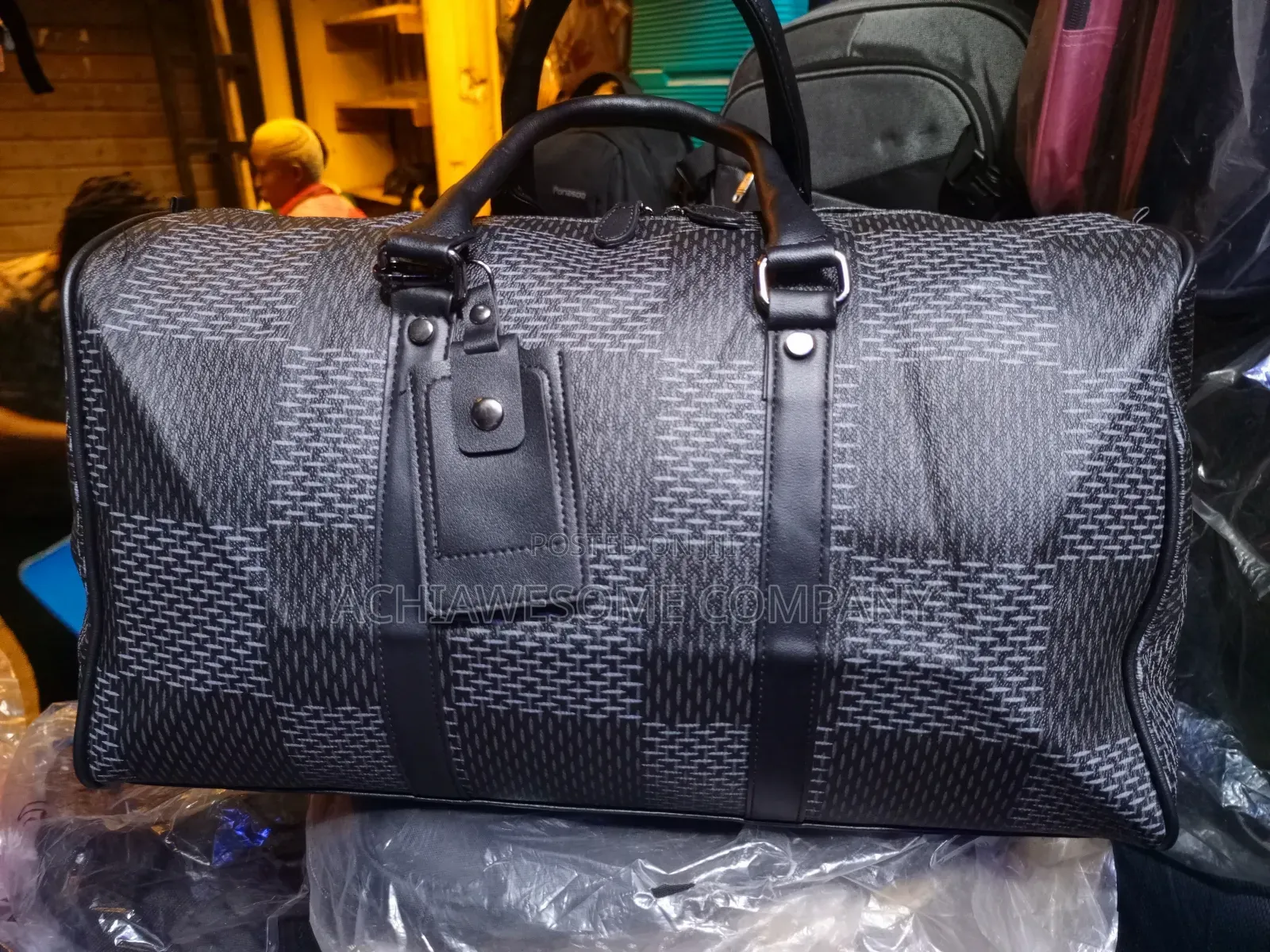 Genuine Leather Duffle Bag