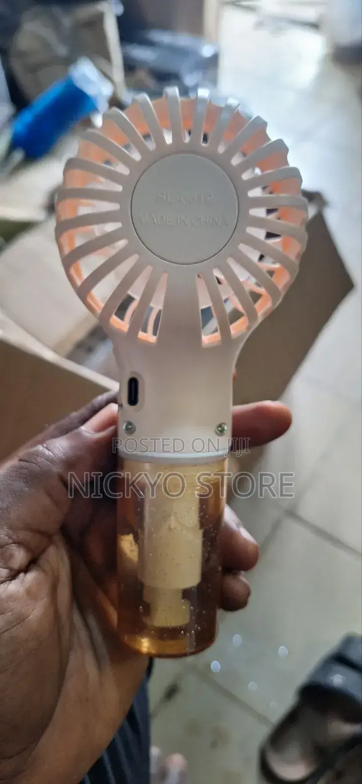 Handheld Rechargeable Mini Fan With Humidifier Spray