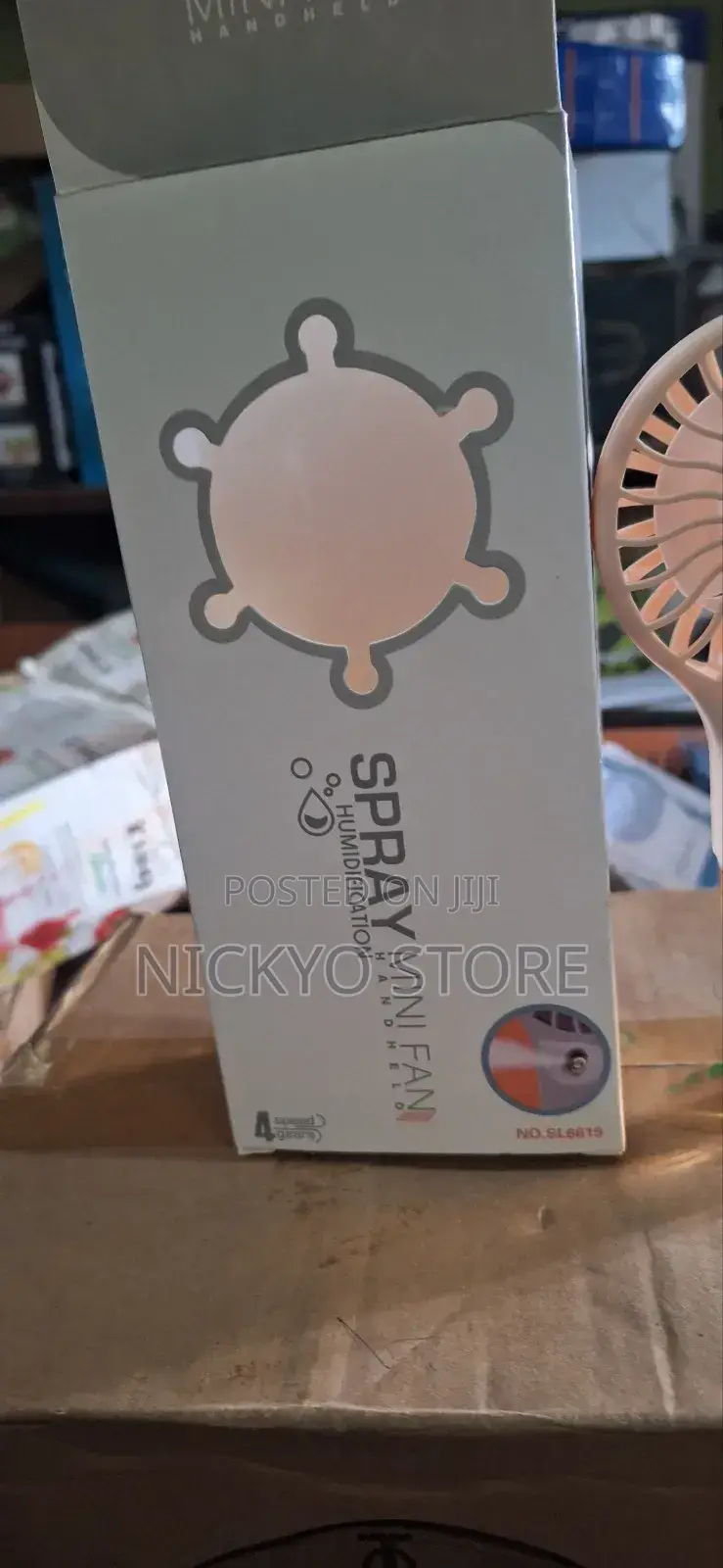 Handheld Rechargeable Mini Fan With Humidifier Spray