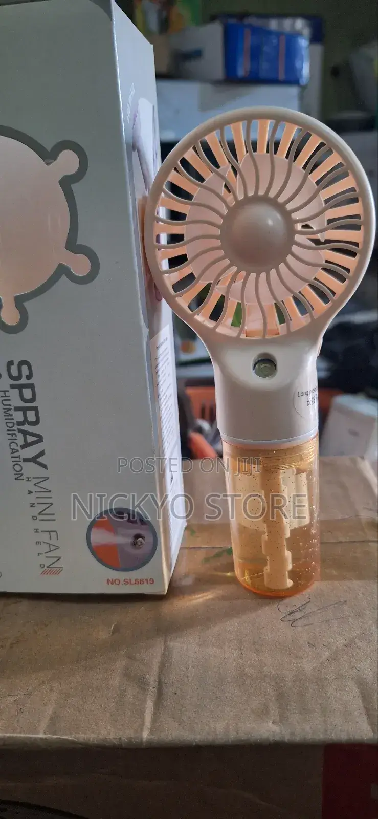 Handheld Rechargeable Mini Fan With Humidifier Spray