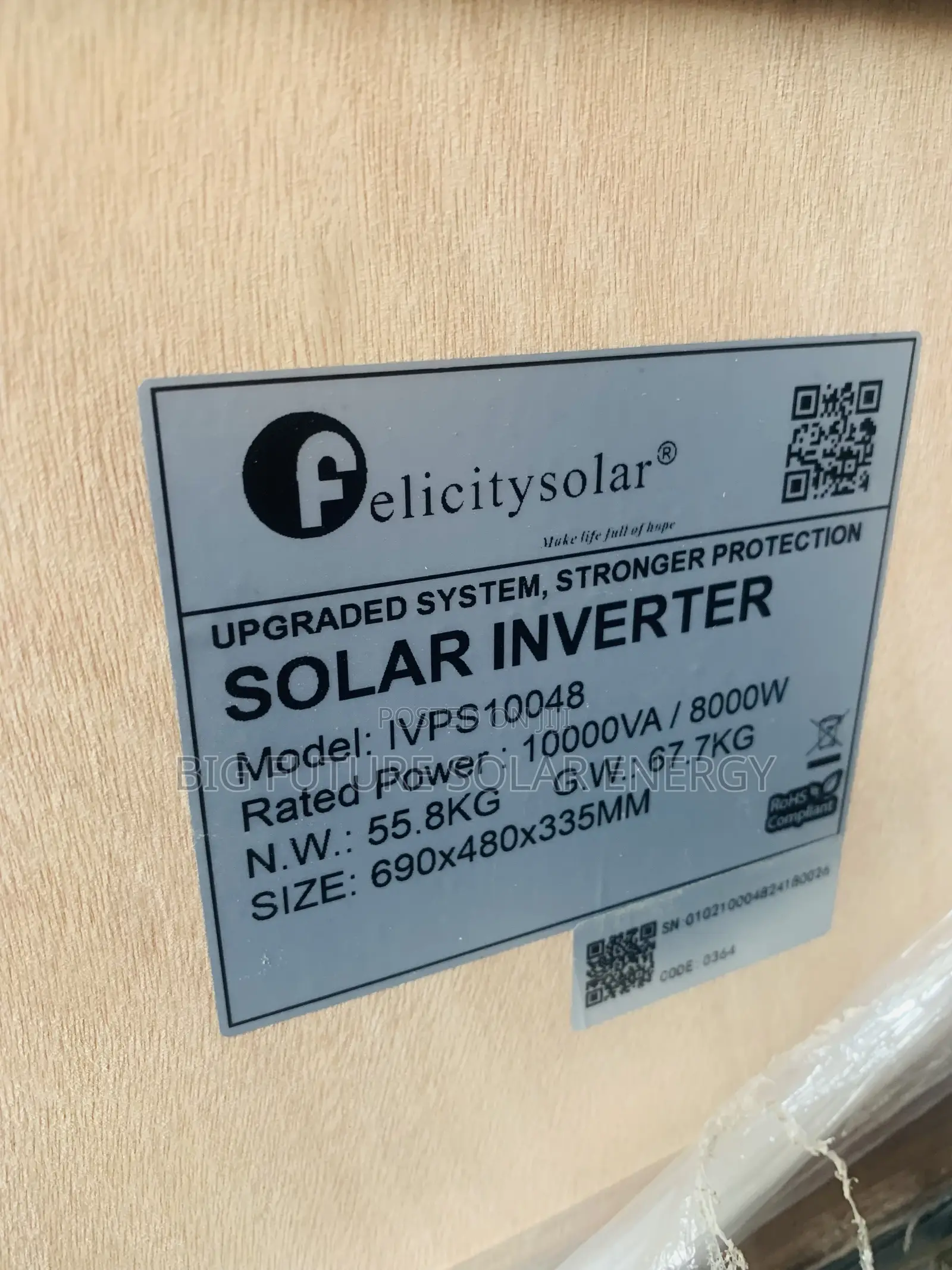 10kva Felicity Solar Inverter 48v