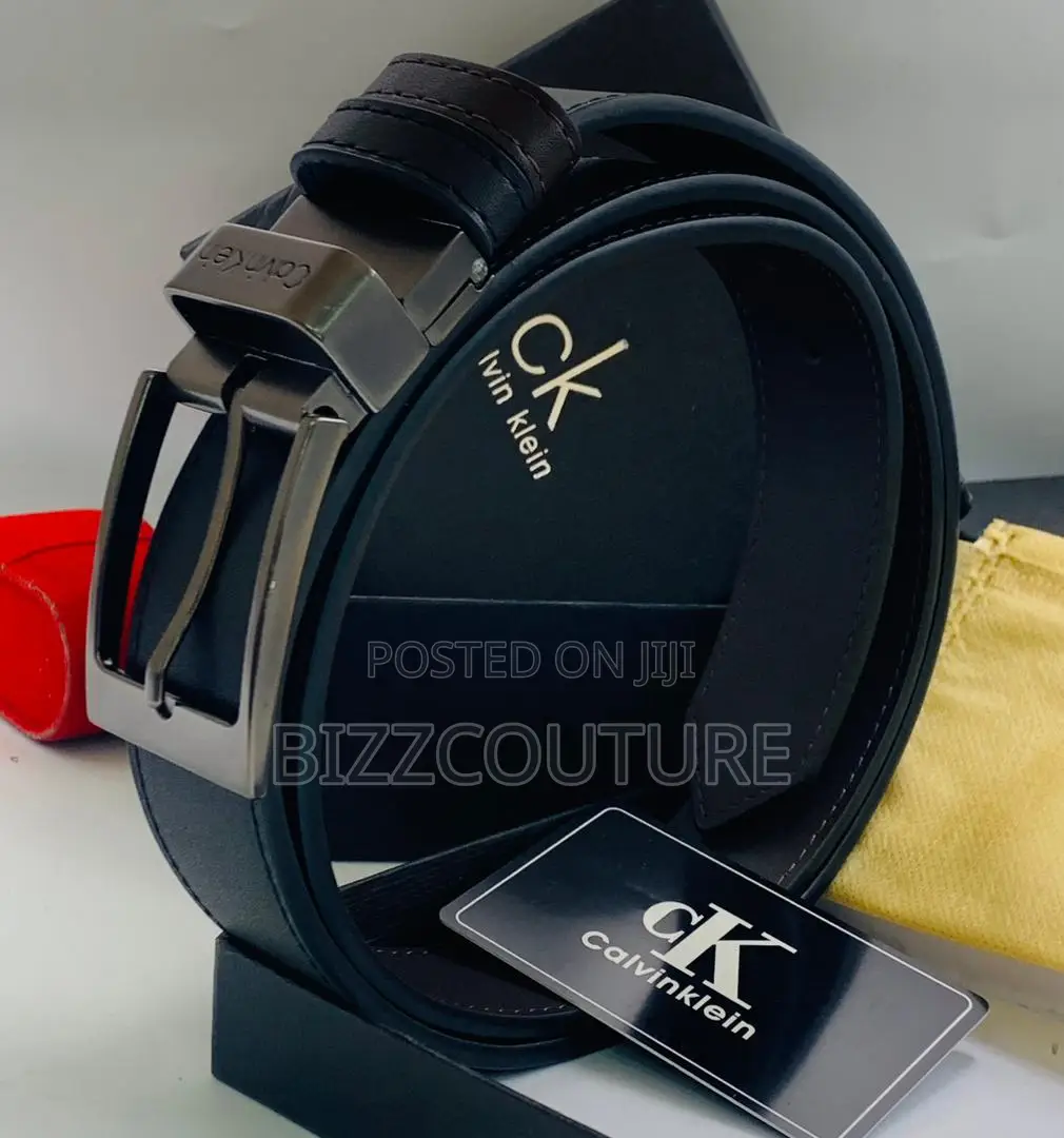 Original CALVIN Klein Black Buckle Leather Belt Is Available