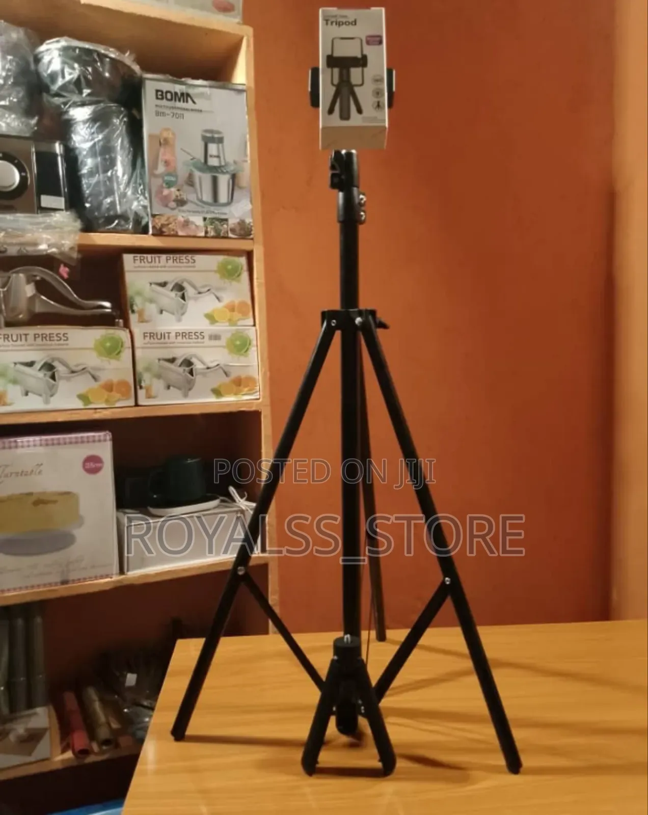 2.1m Tripod Stand And Phone Holder For Videos And Selfies
