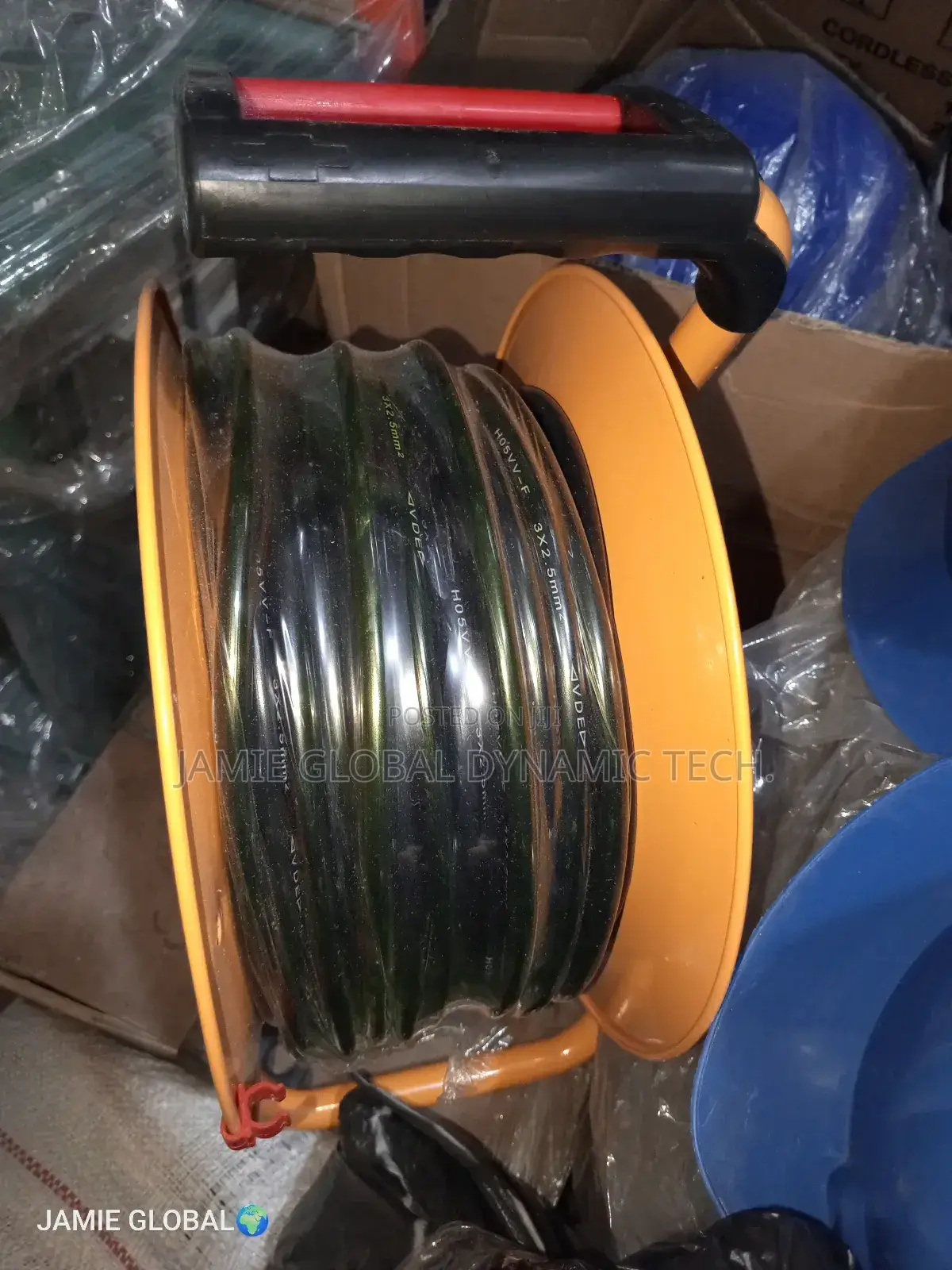 2.5mm × 50m 3core Extension Cable Reel.