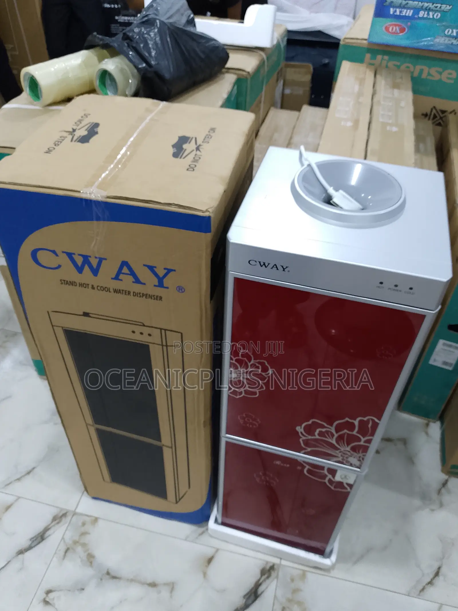 New Cway Hot and Cold Classic Water Dispenser With Fridge