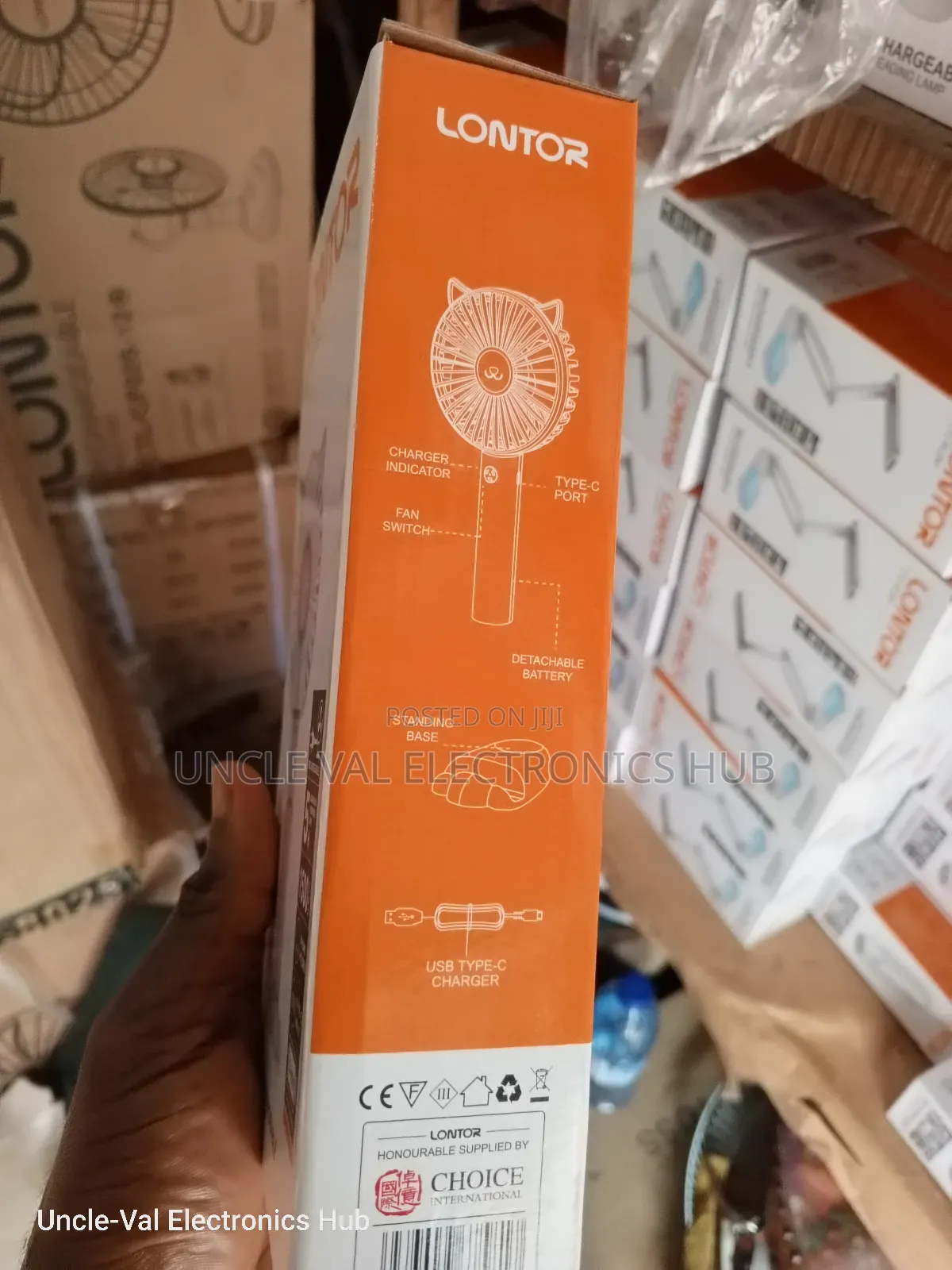 Lontor 4" Rechargeable Hand Fan