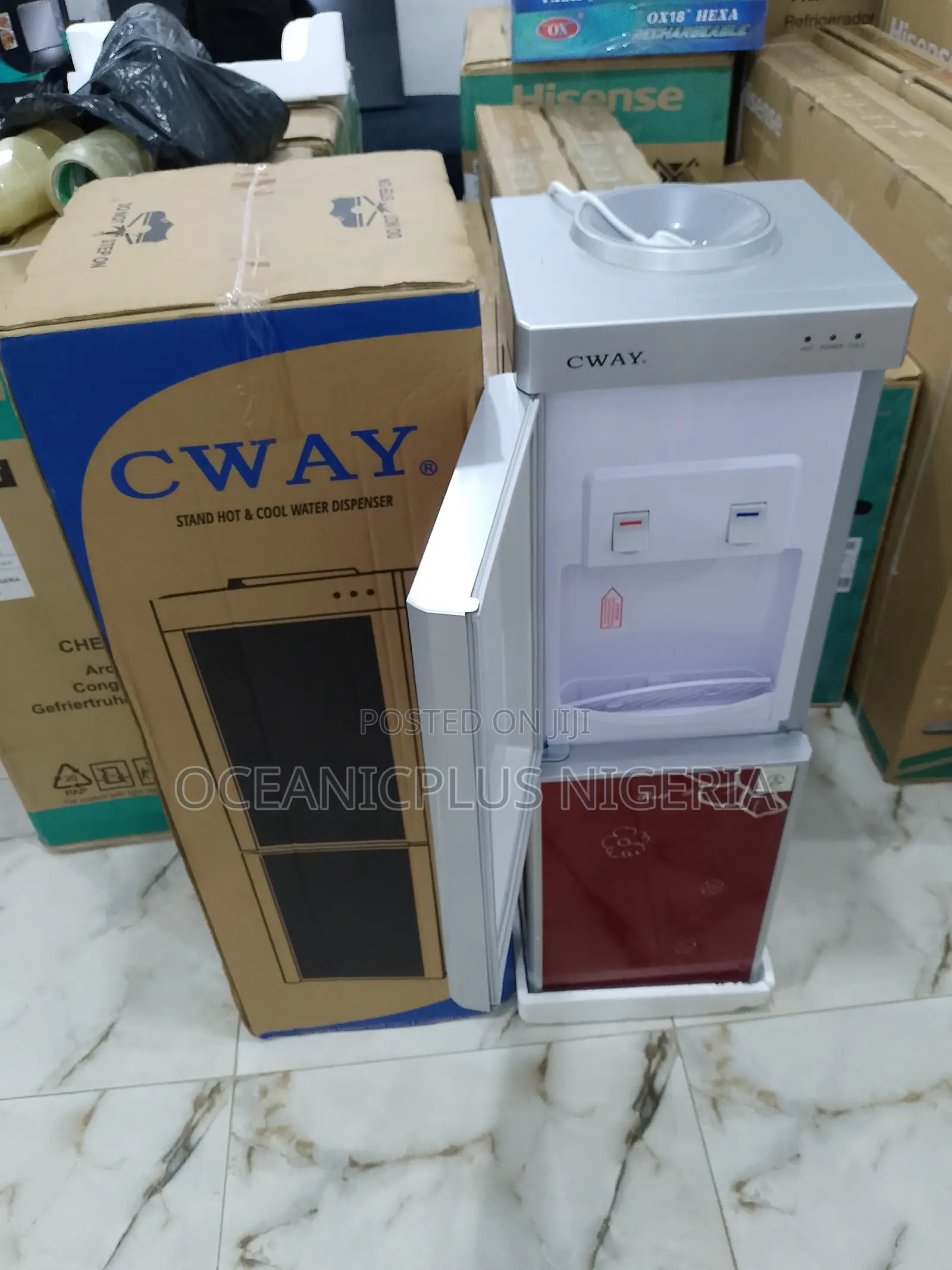 Cway Fair Price Hot and Cold Quality Dispenser With Fridge
