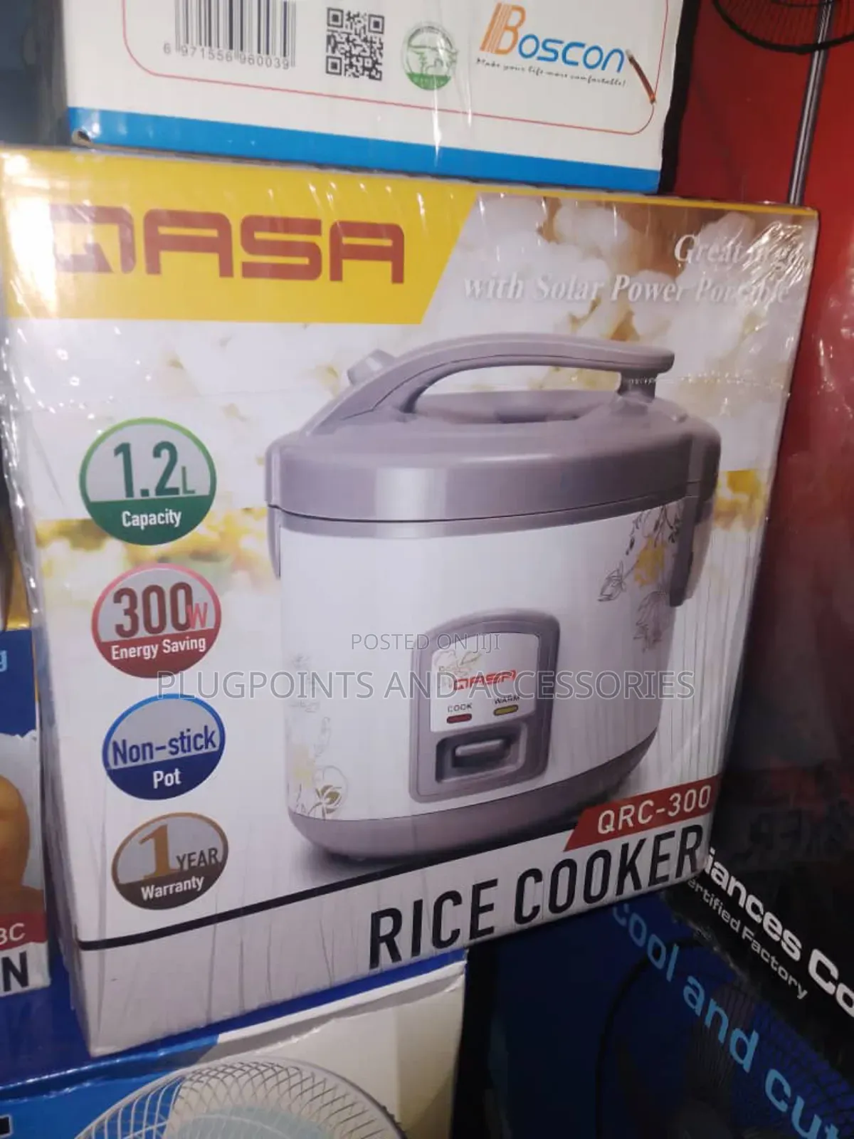 Qasa Rice Cooker 1.2liters Non Stick /Energy Saving