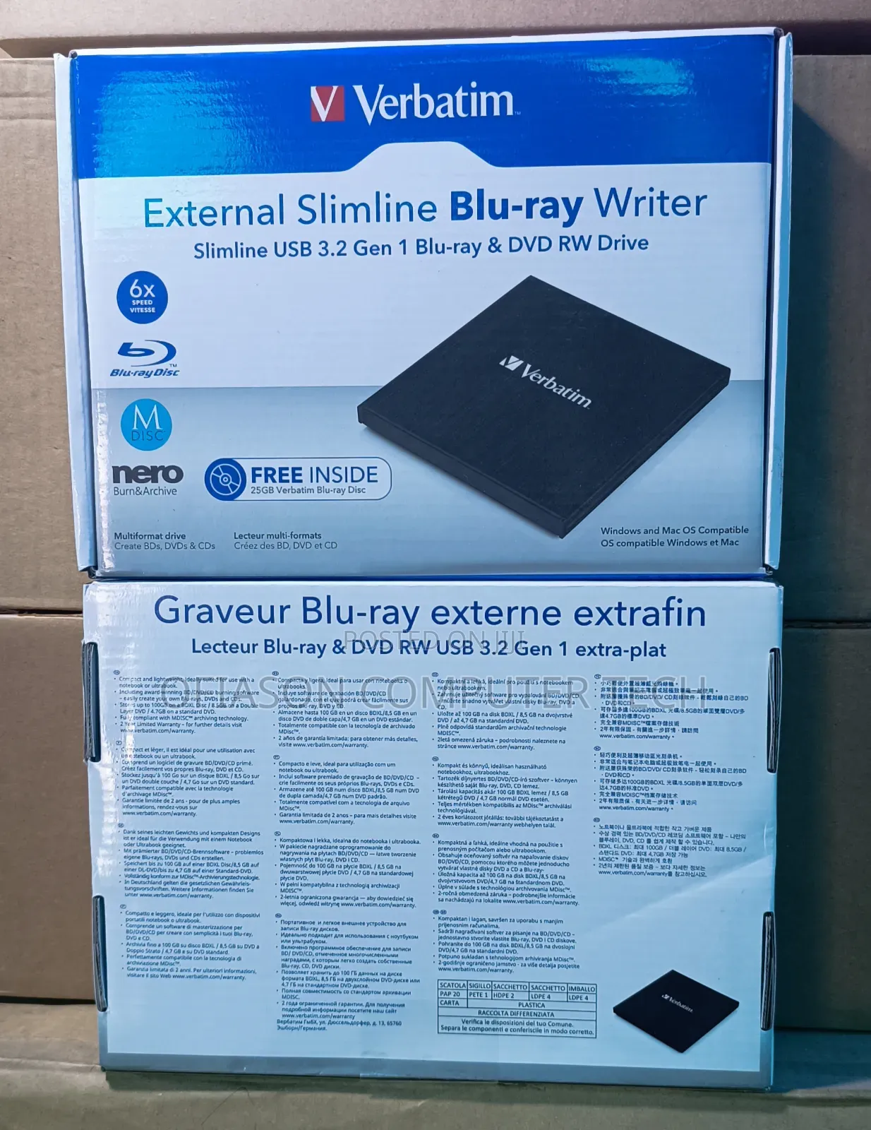 Verbatim Slimline Blu-Ray Writer