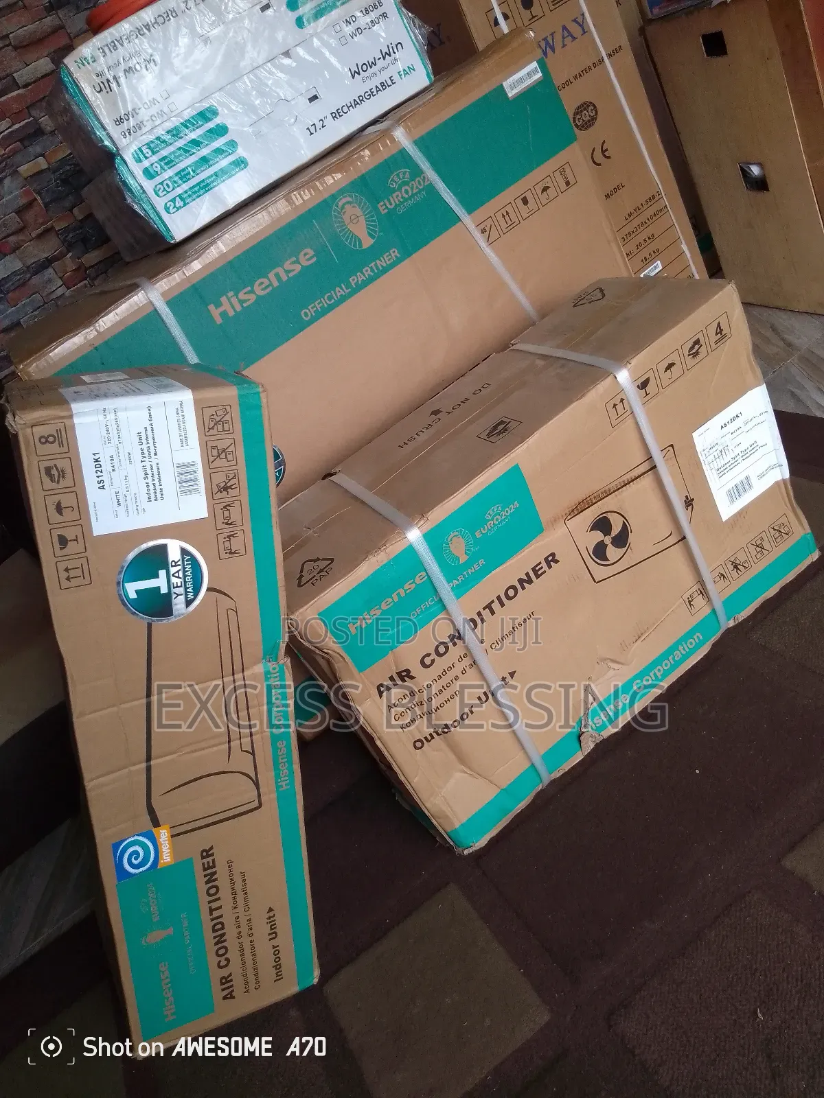 Original White Hisense 1.5hp Inverter Ac-as12dk1