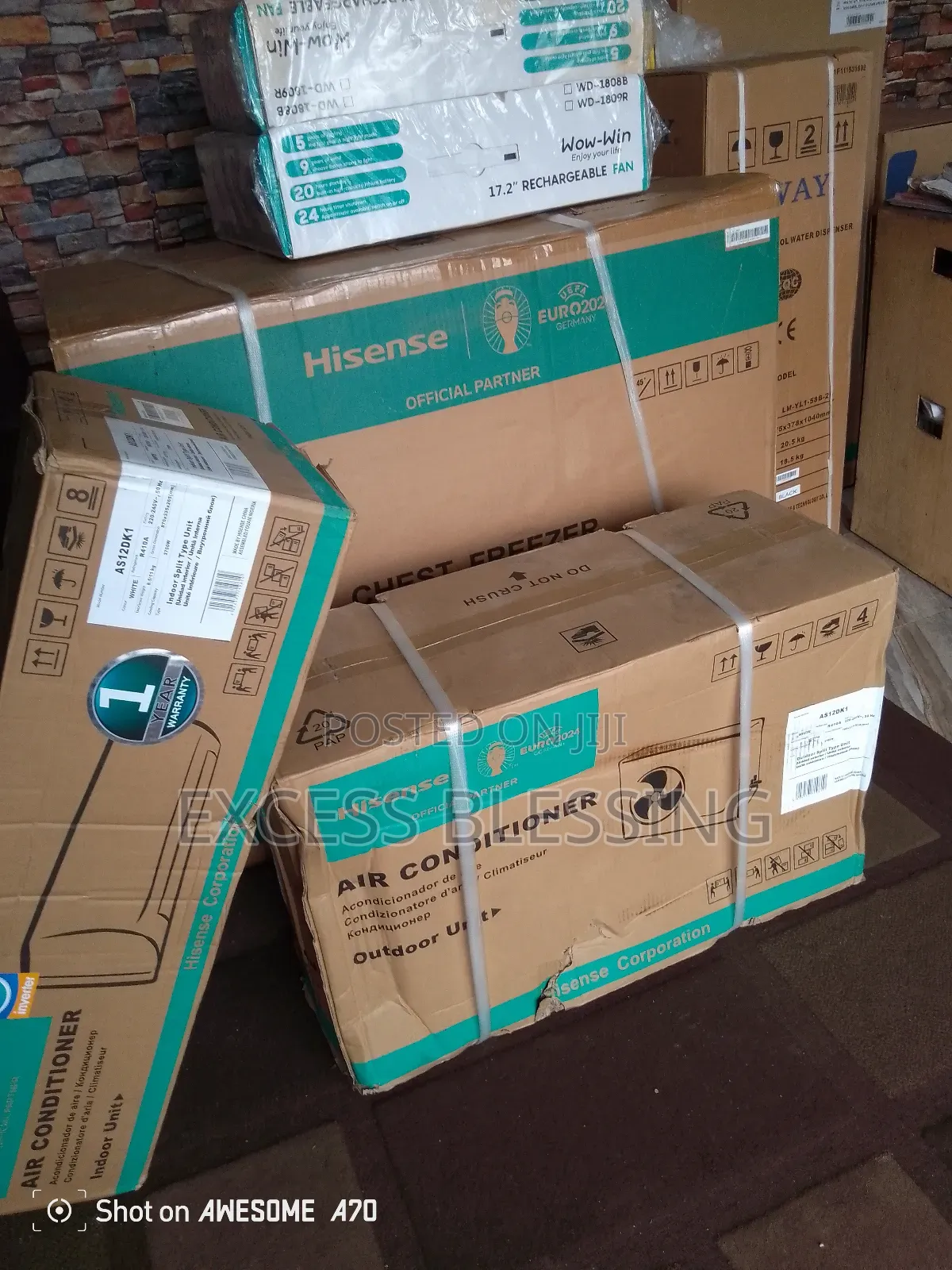 Brand New White Hisense 1.5hp Inverter Ac-as12dk1