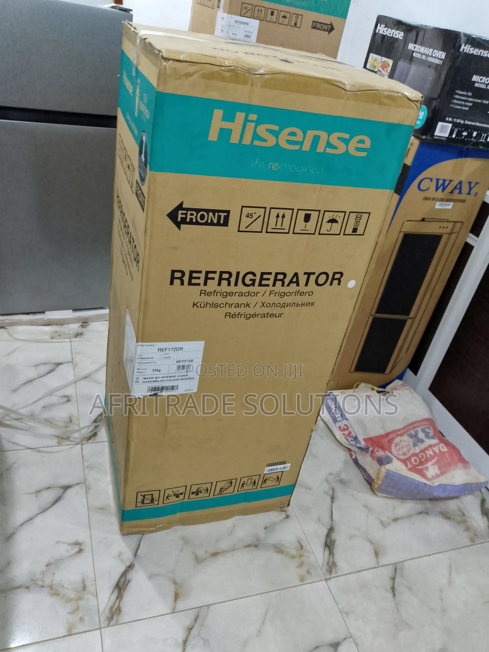 Durable 124 Liters Hisense 172dr Double Door Refrigerator
