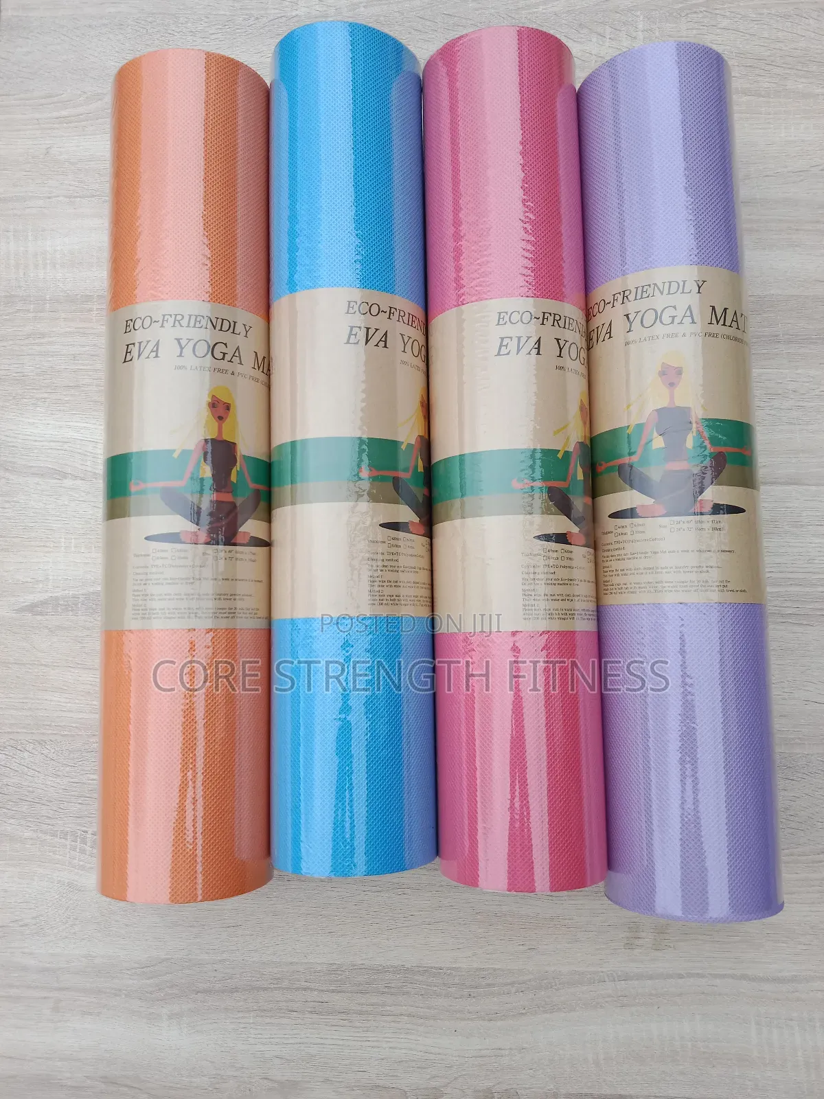 Eco-friendly Exercise Gym / Yoga Mats (With Carrier Bags)