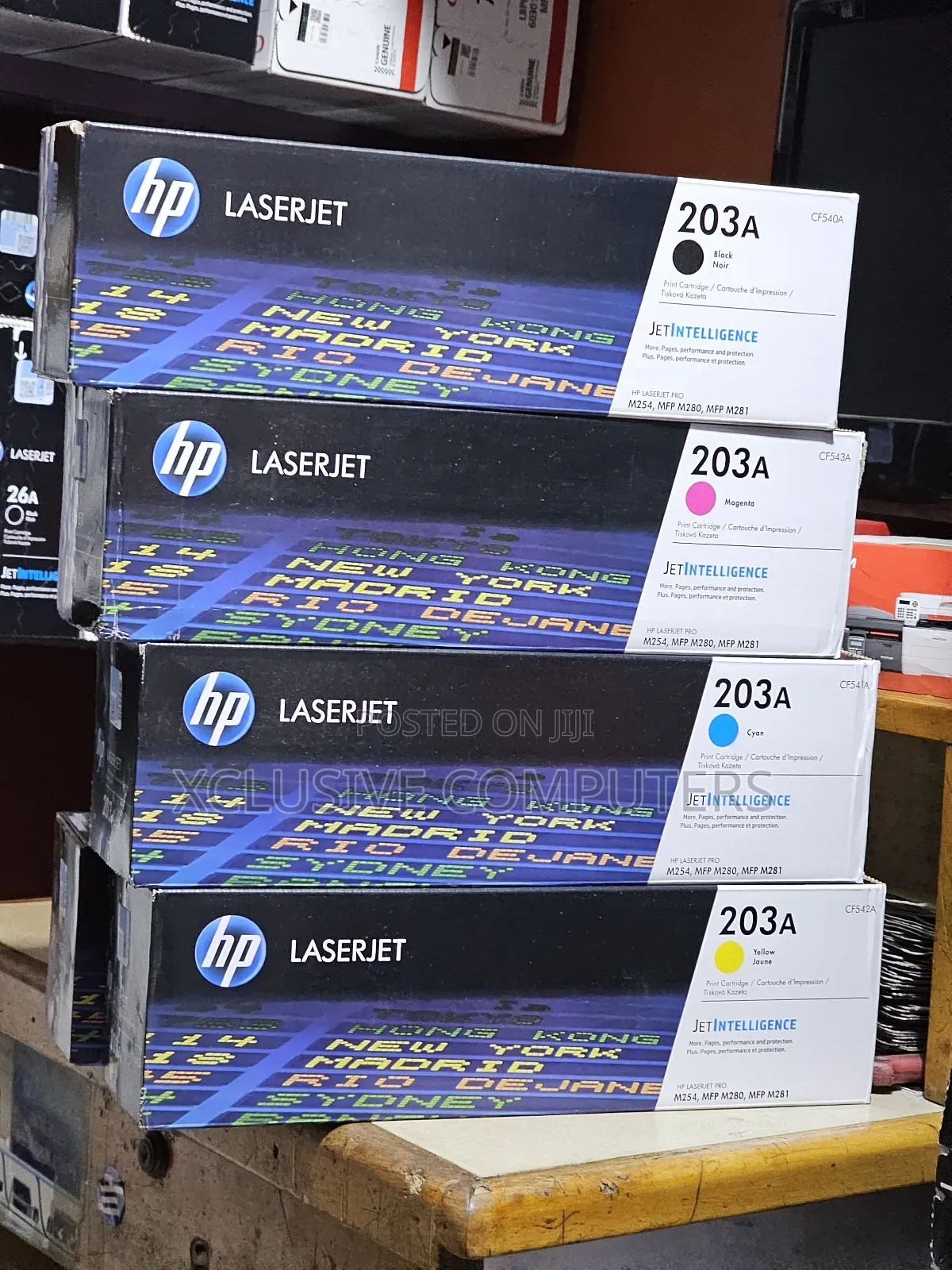 Genuine Hp Laserjet Toner Cartridge 203a Bk/Y/C/M