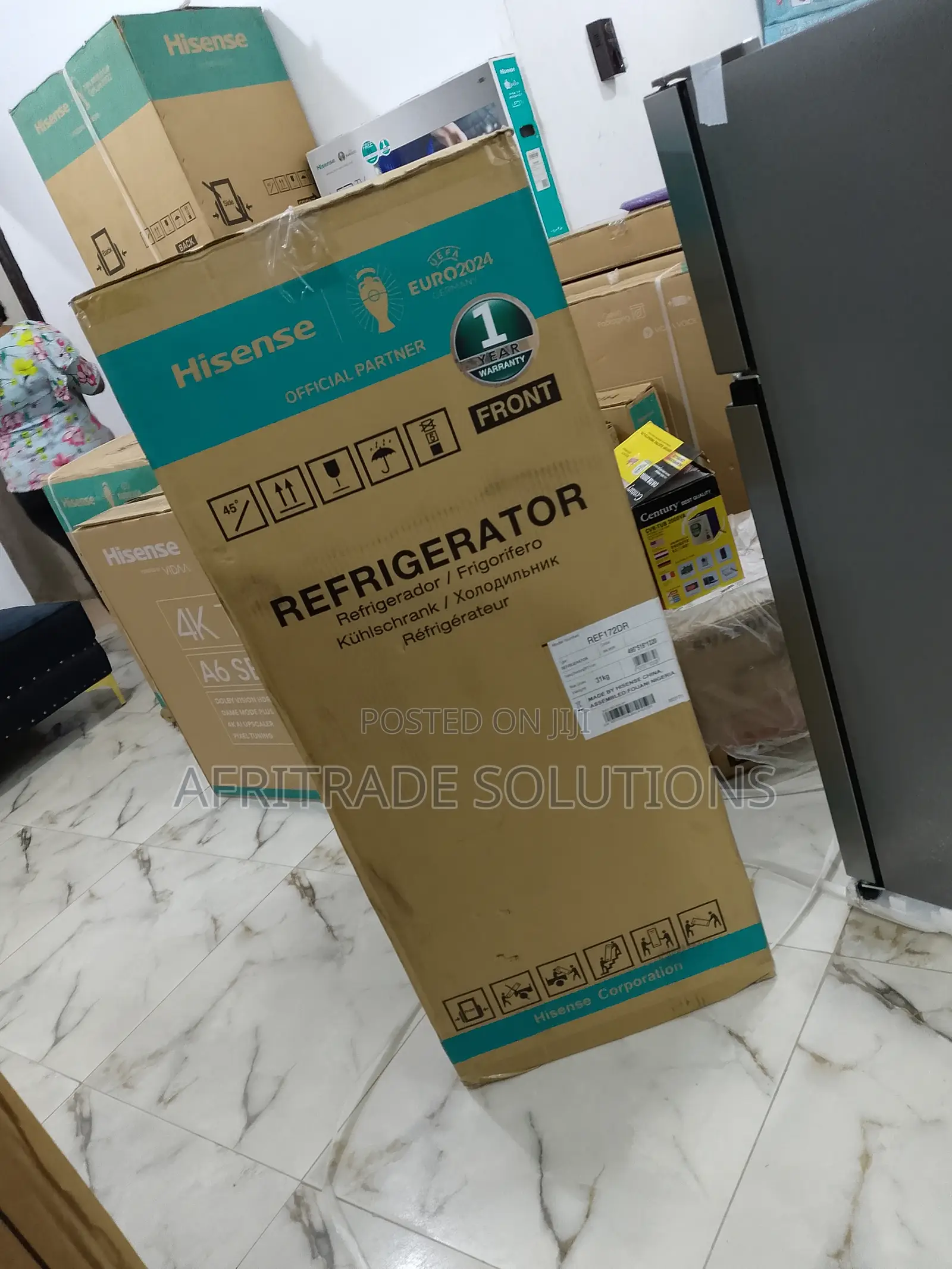 New Hisense 172dr Top-Mount 124 Liters Strong Refrigerator