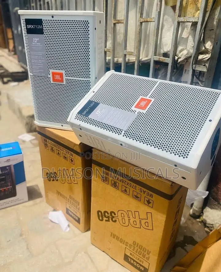JBL 12 Inches Speaker and Floor Monitor Pure White