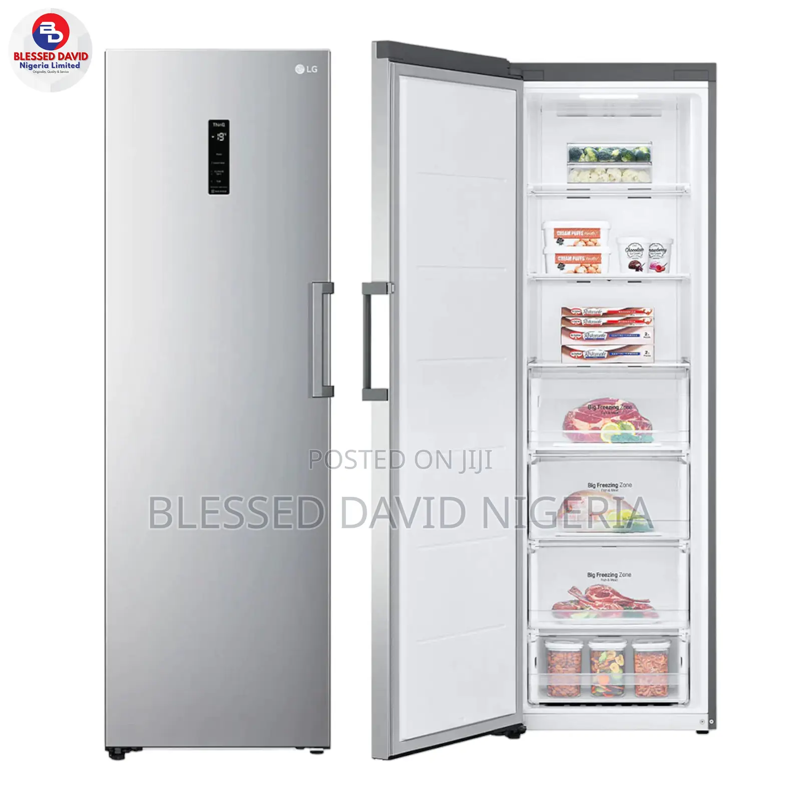 LG Gc-B414elfm 324L Standing Freezer - Lgfrz414elfm-B