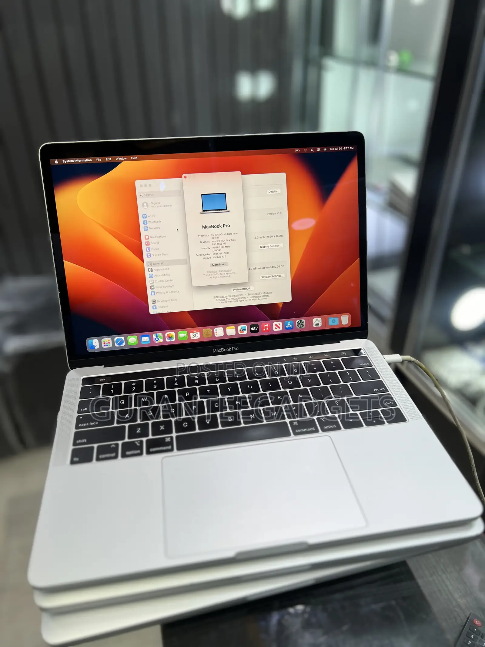 Laptop Apple MacBook Pro 2018 16GB Intel Core I7 SSD 512GB
