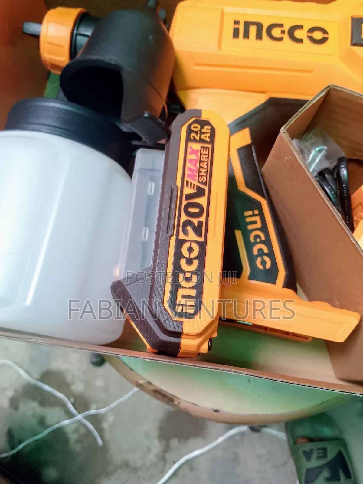 Ingco Cordless Paint Spray Gun 20v Battery HIGH QUALITY