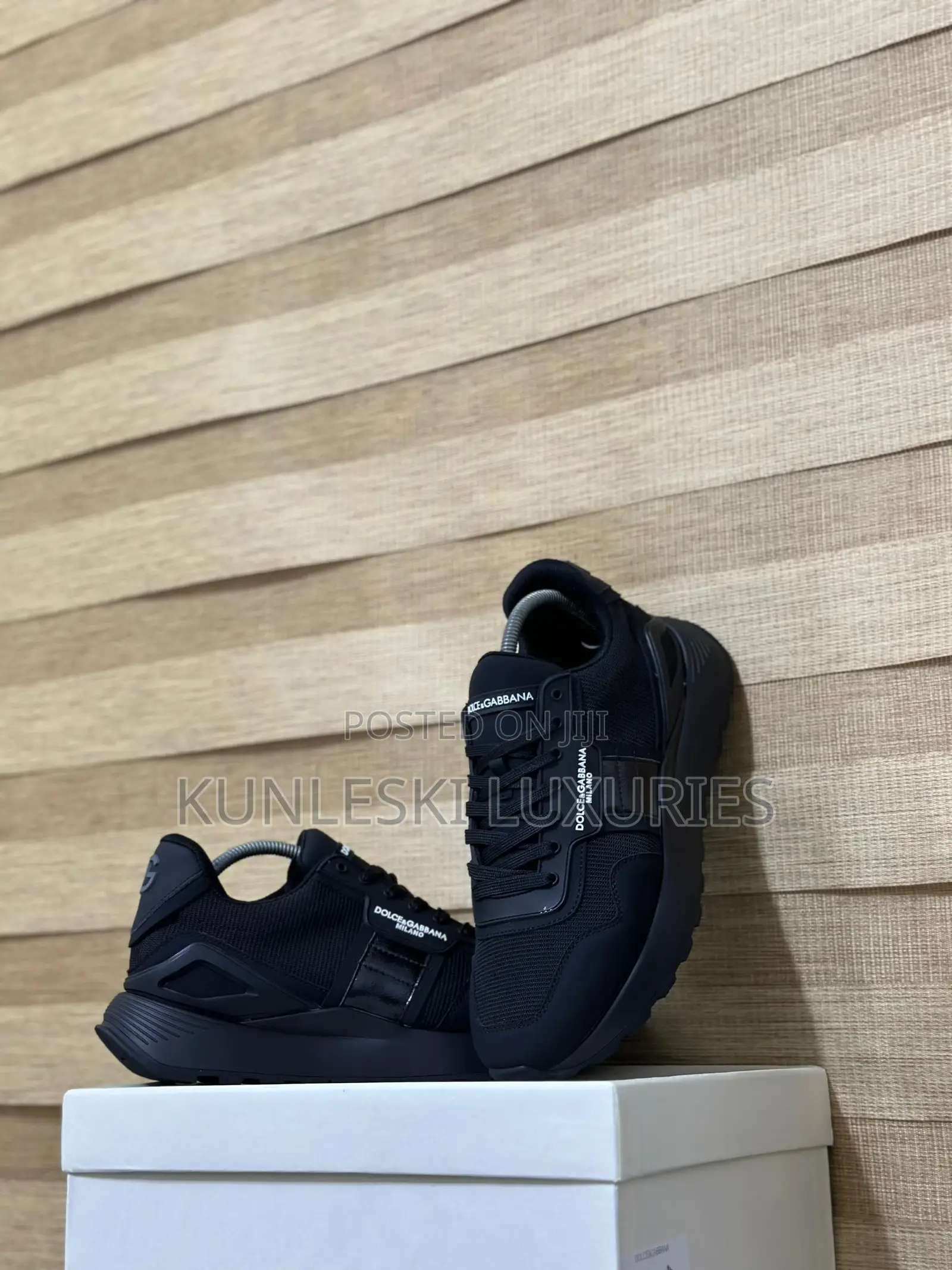 Original Dolce Gabbana Milano Black Sneakers