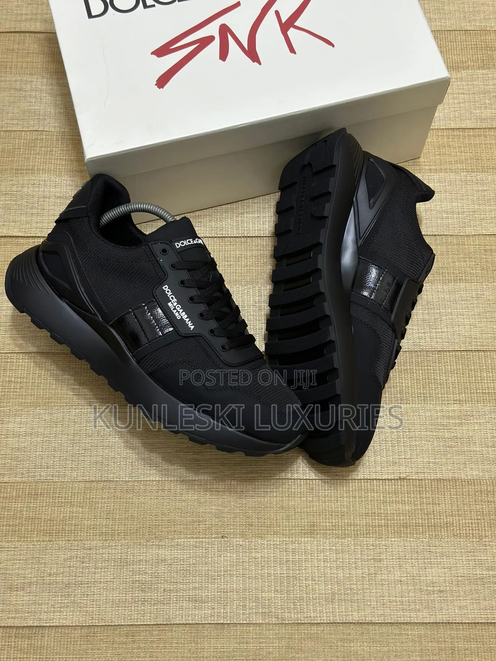 Original Dolce Gabbana Milano Black Sneakers