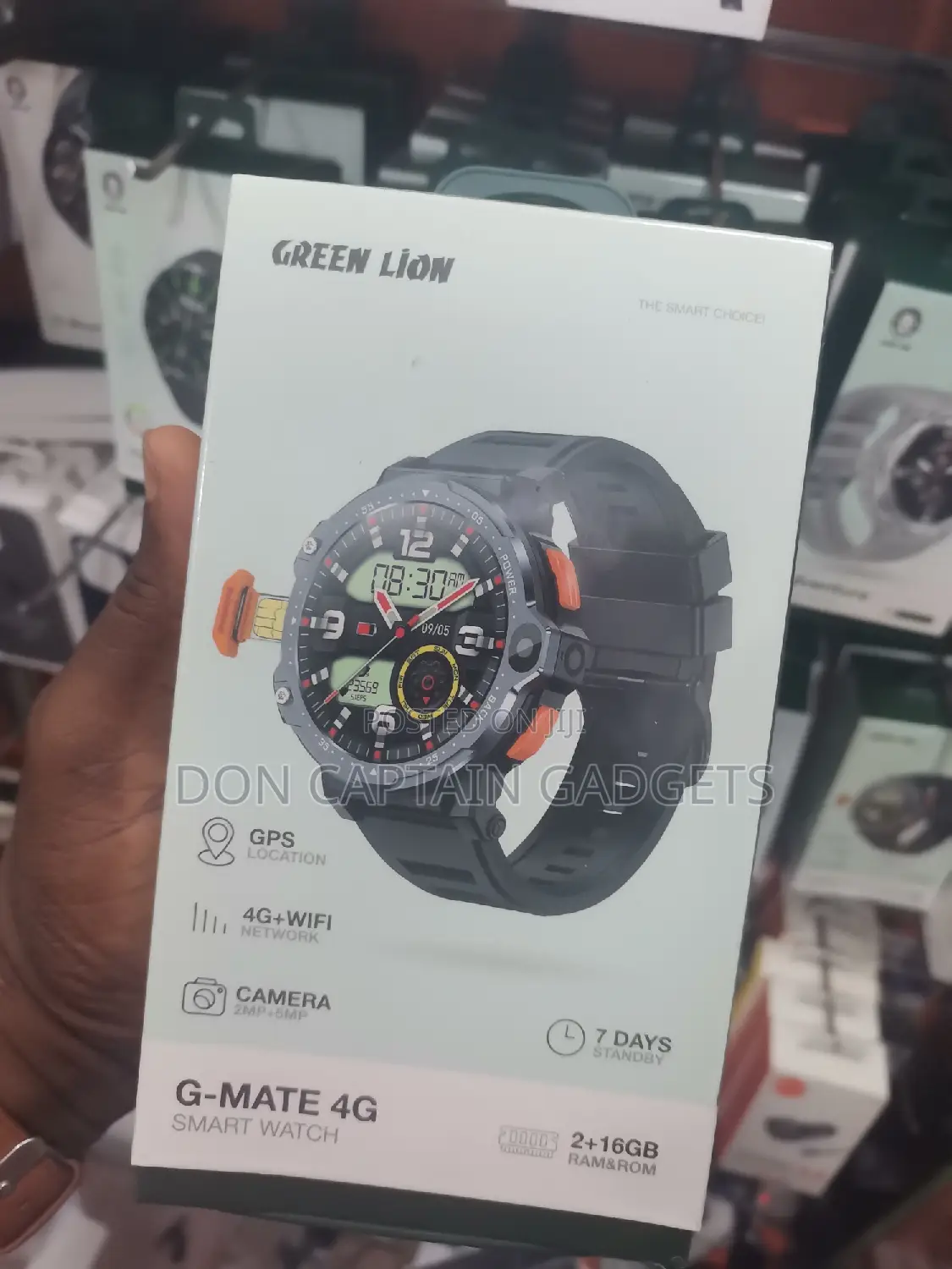 Green Lion G Mate 4G Smart Watch (Sim Slot )