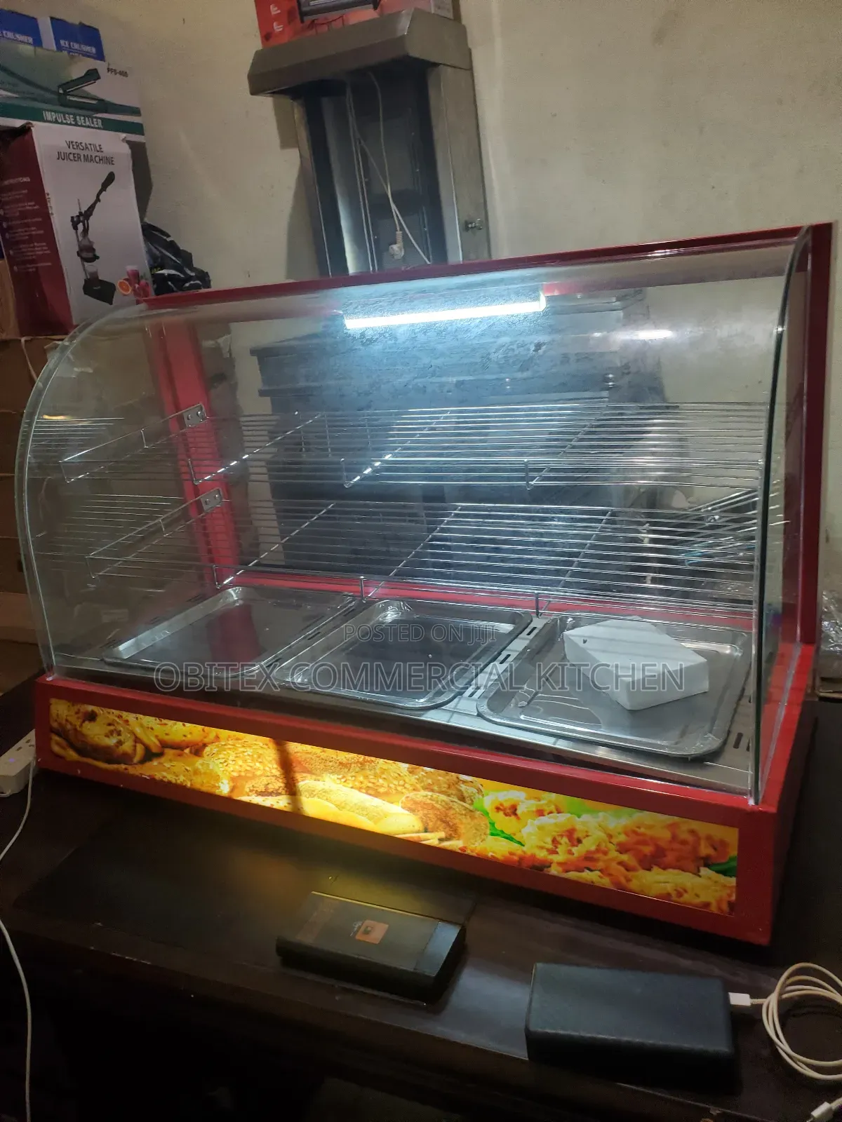 Electric 3plates Snacks Display Warmer Is Available for Sales