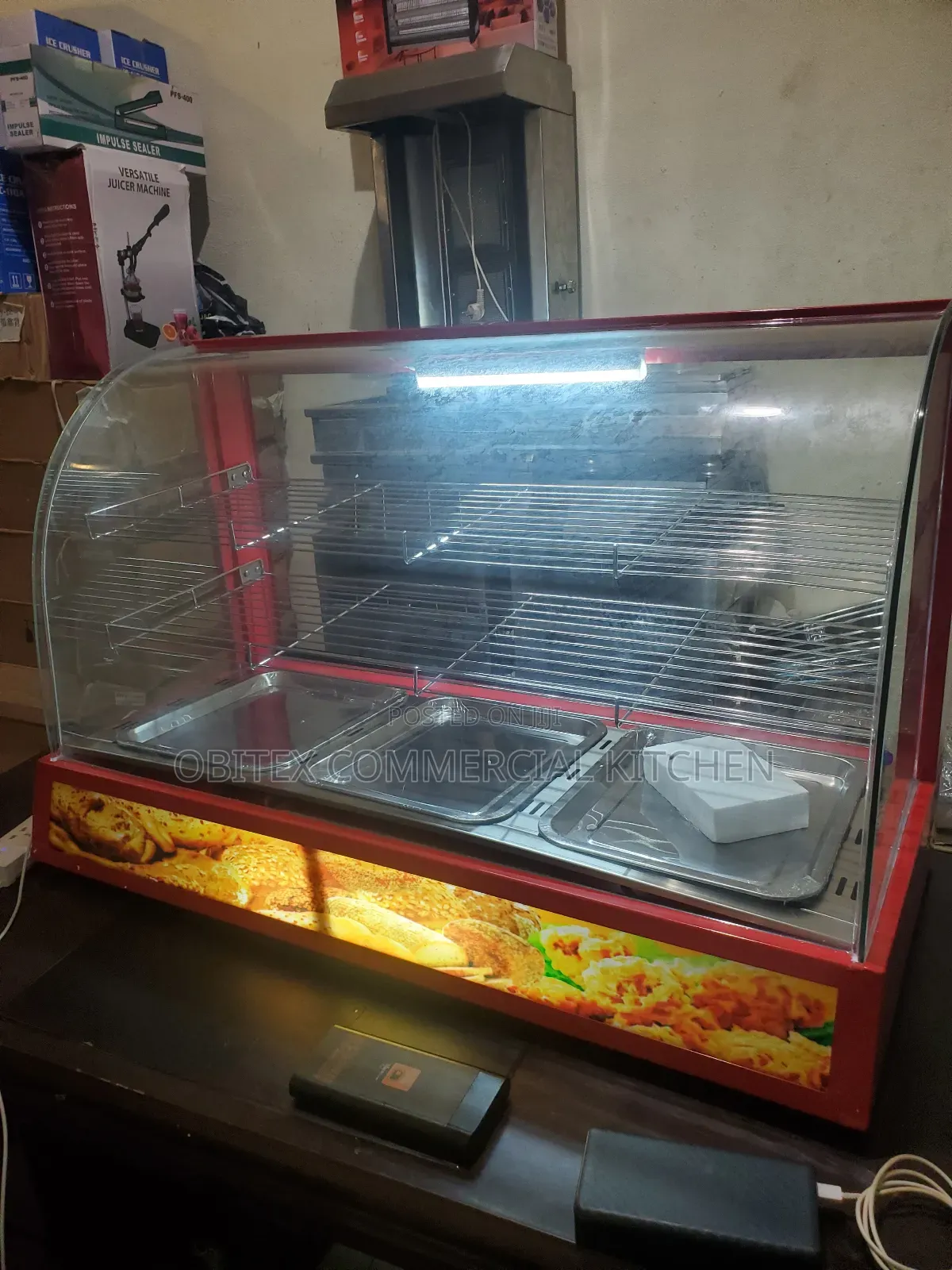 Electric 3plates Snacks Display Warmer Is Available for Sales