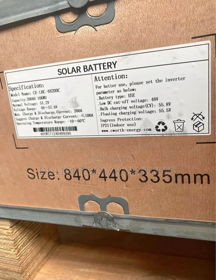 51.2v 10kwh Cworth Lithium Ion Battery
