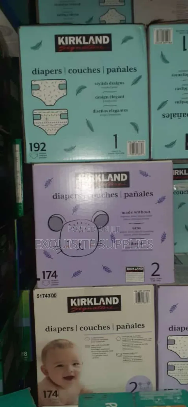 Kirkland Diaper Couches (Size 1-2)