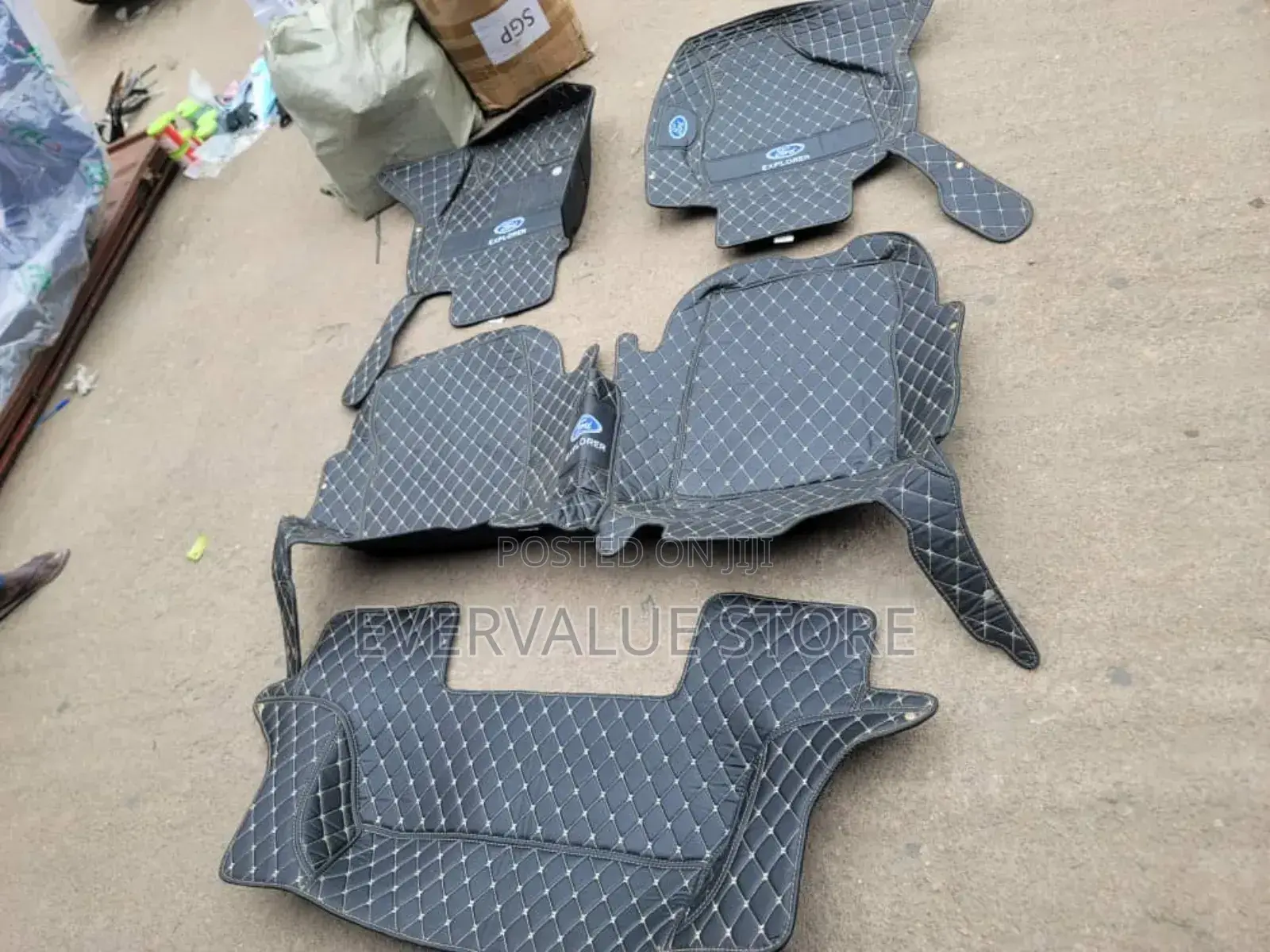 Ford Explorer Tile Customized Floor Mat With Logo 3 Rows