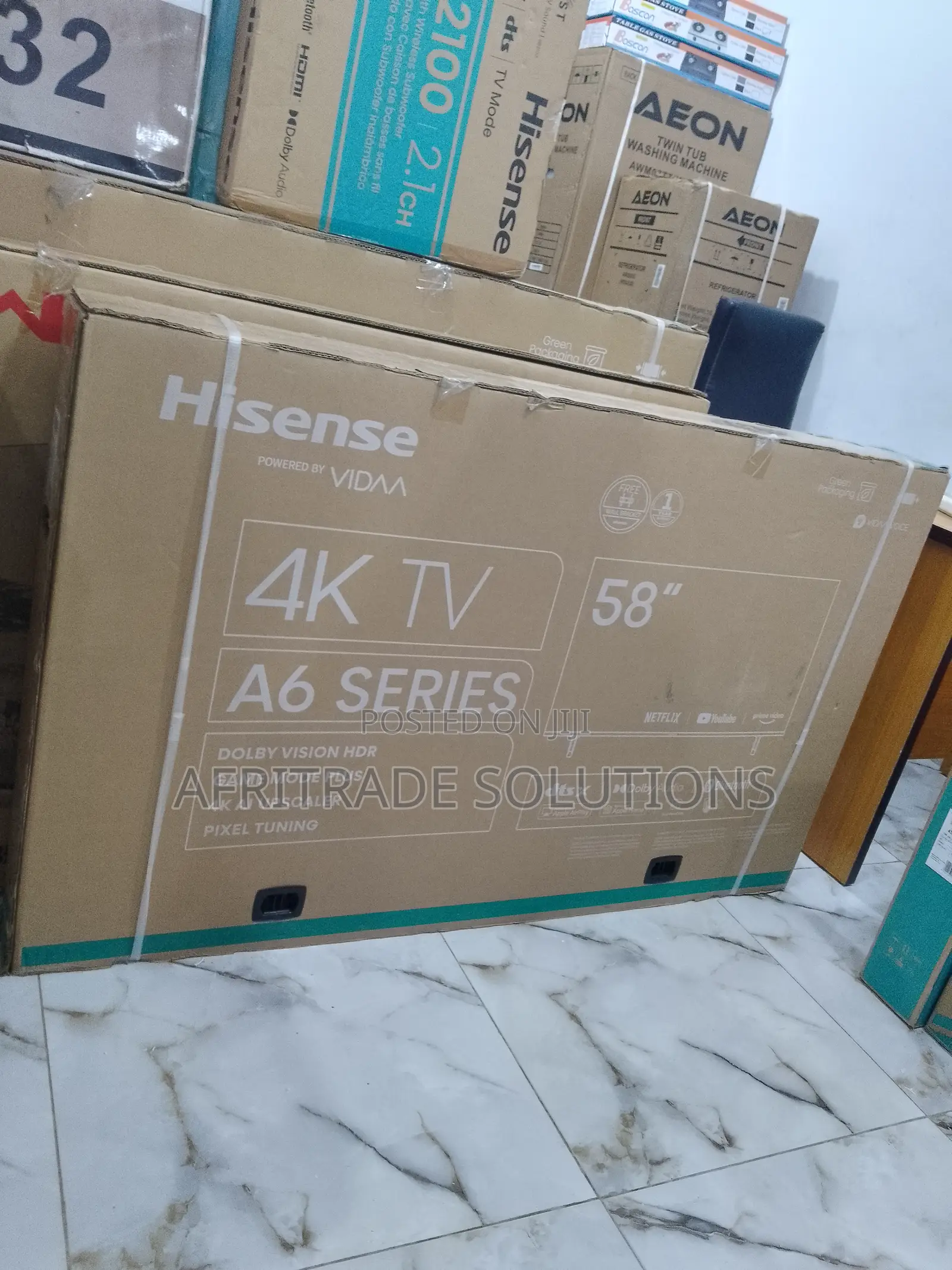 New Durable Hisense 58 Inches A6K Smart TV