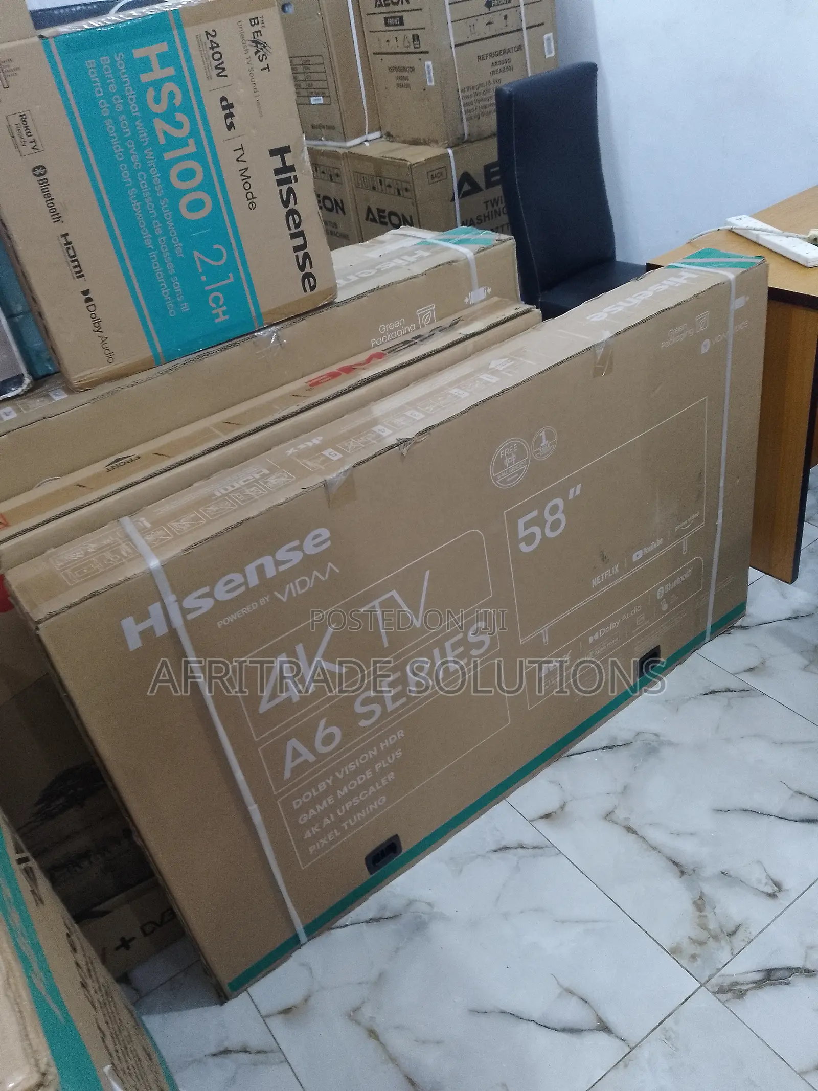 New Durable Hisense 58 Inches A6K Smart TV