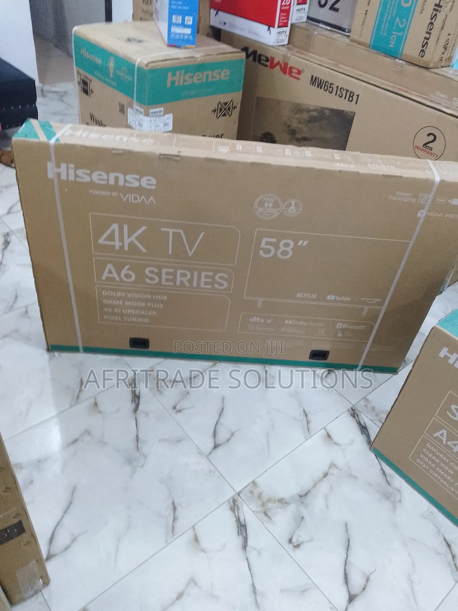 Hisense 58 Inches A6K Smart TV With Vidaa OS