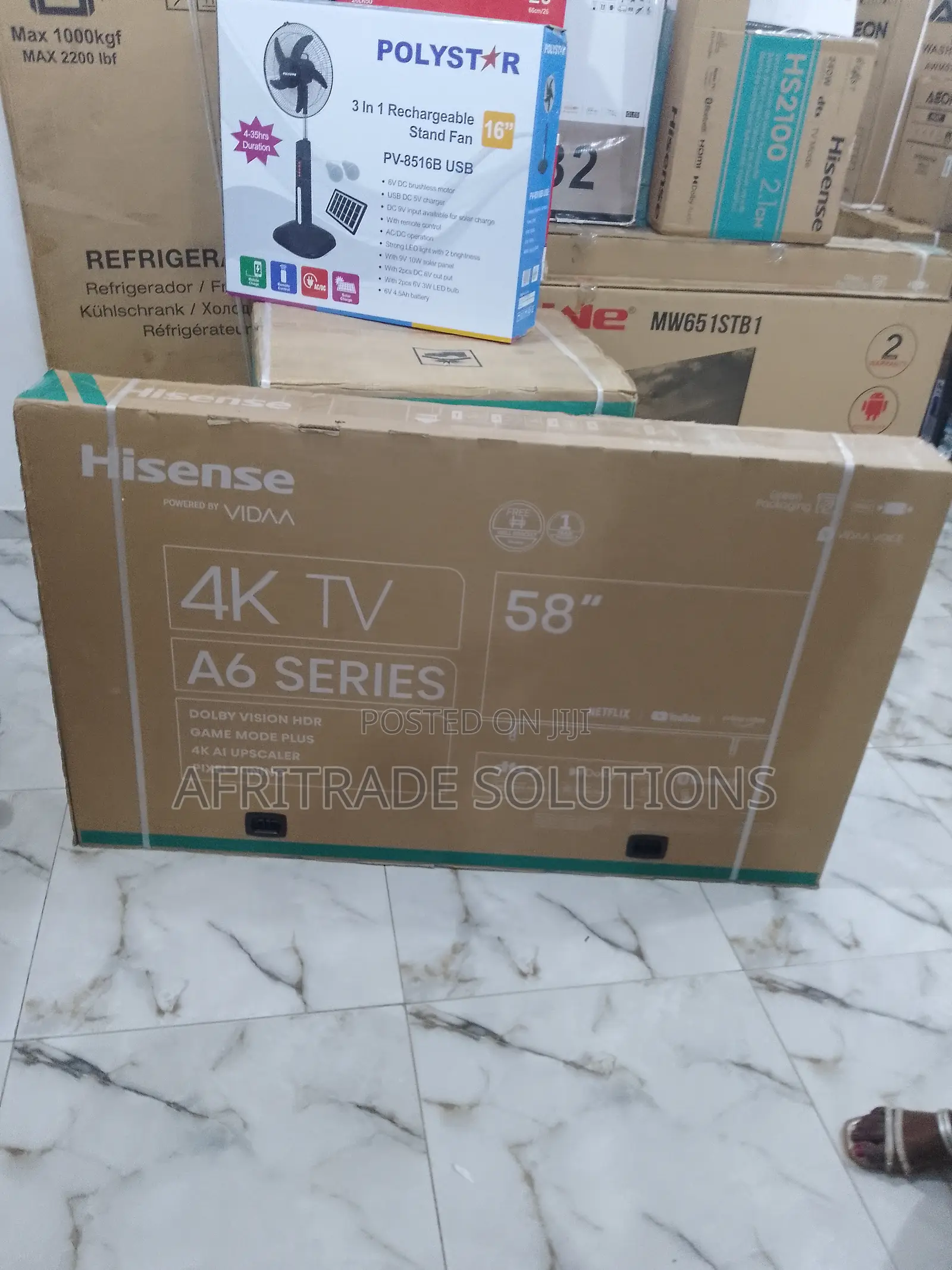 Brand New 58 Inches Hisense 58A6K Smart Uhd TV
