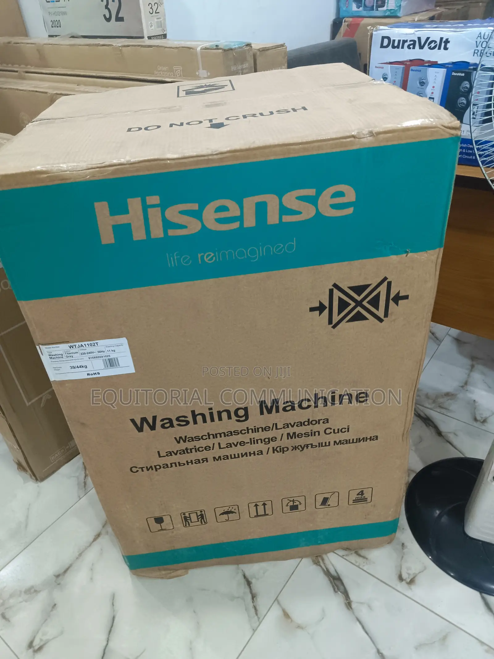 New in Hisense 11kg Washing Machine Top Load