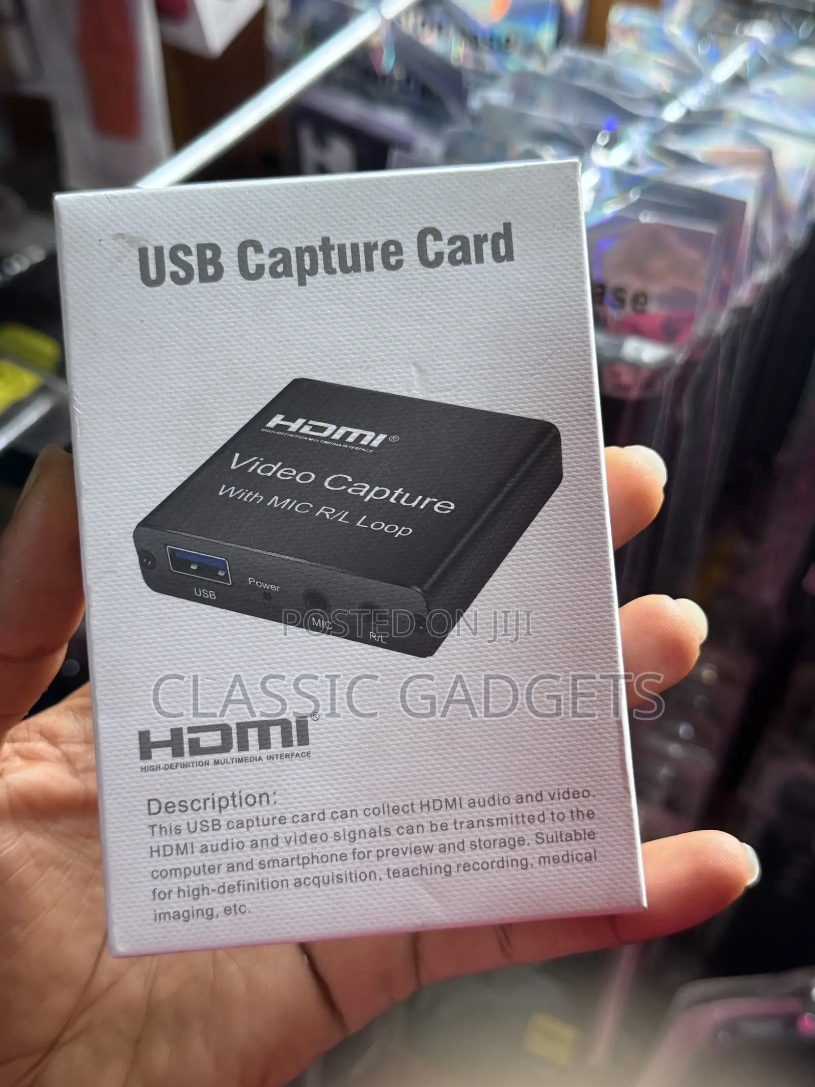 Usb to Hdmi Capture Card With Mic