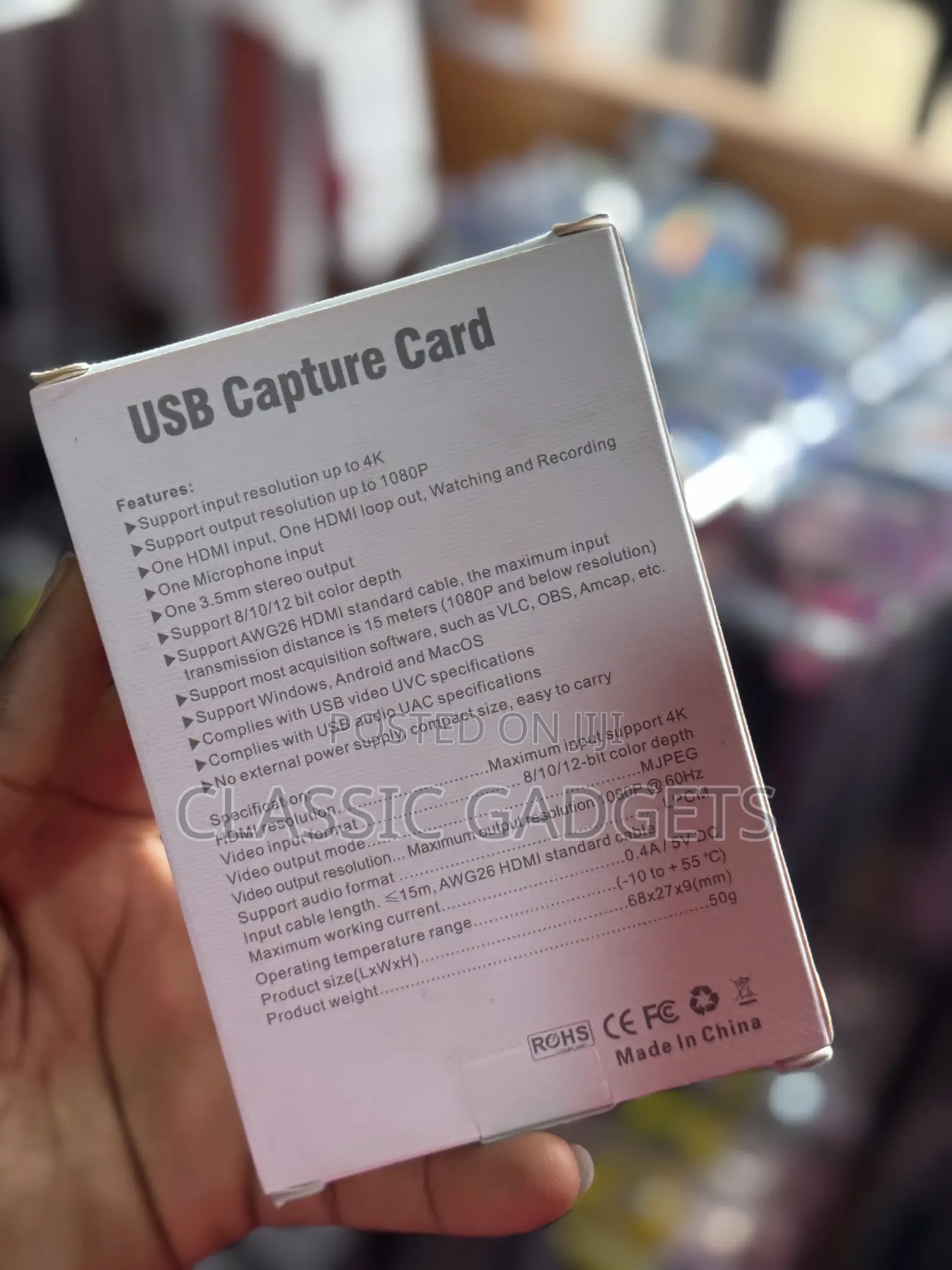 Usb to Hdmi Capture Card With Mic
