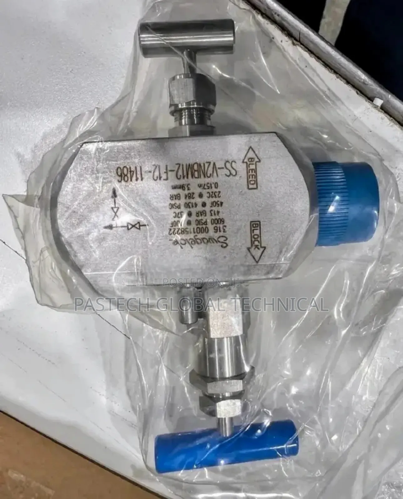 Swagelok Block and Bleed Valve
(Stainless)