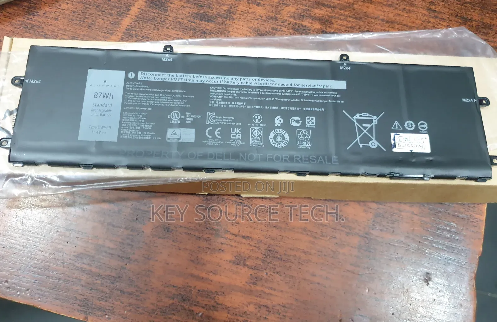 Dell Alienware X15 R1 R2 X17 R1 R2 P48e Inspiron 16 7620 2-in-1 87wh