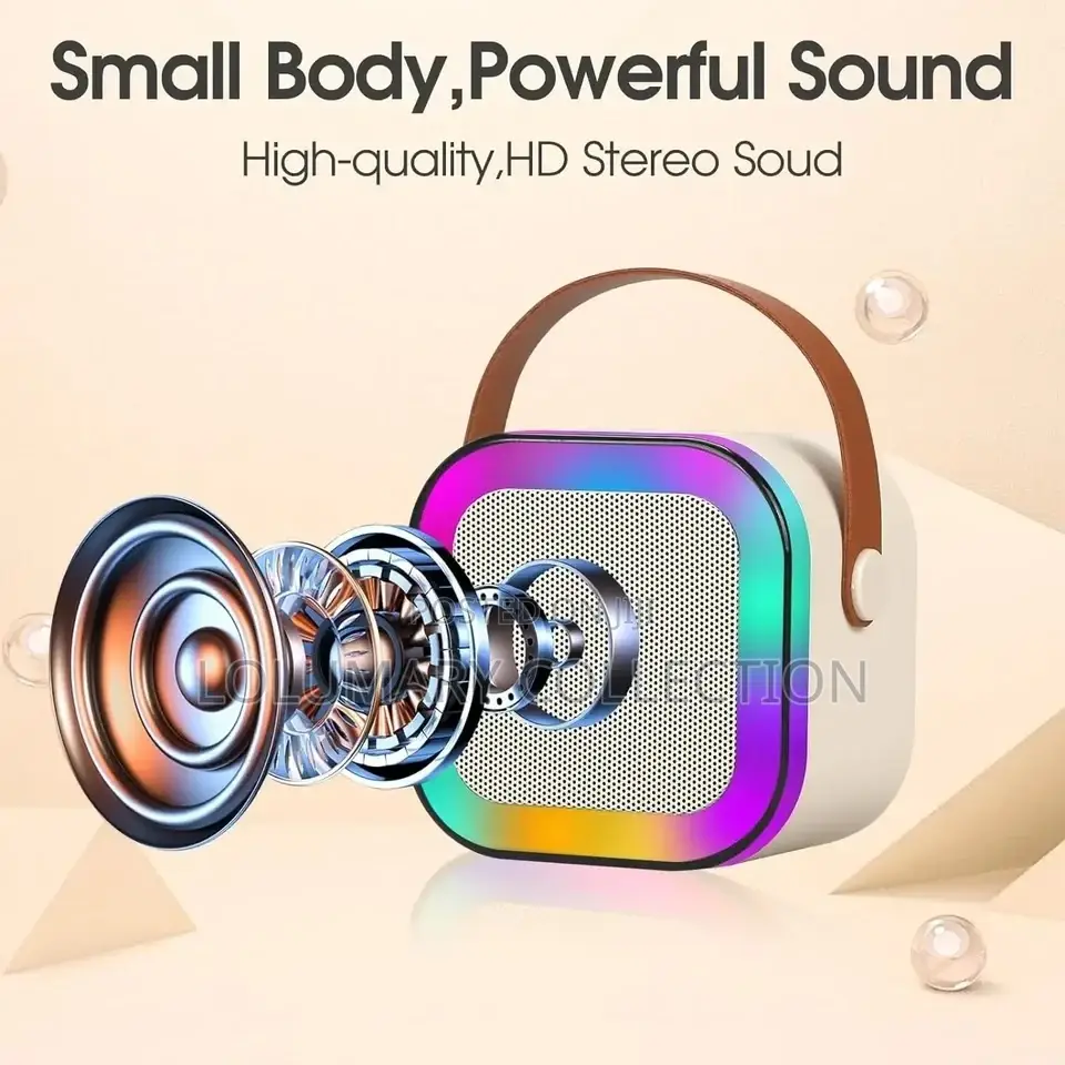 Mini Karaoke Bluetooth Speaker Wit Double Wireles Microphone