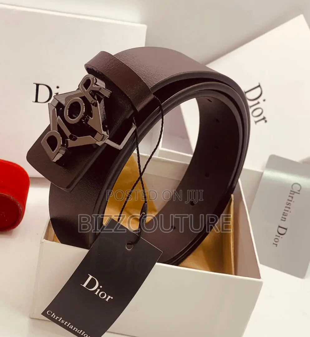Original CHRISTIAN Dior Brown Leather Belt Is Available