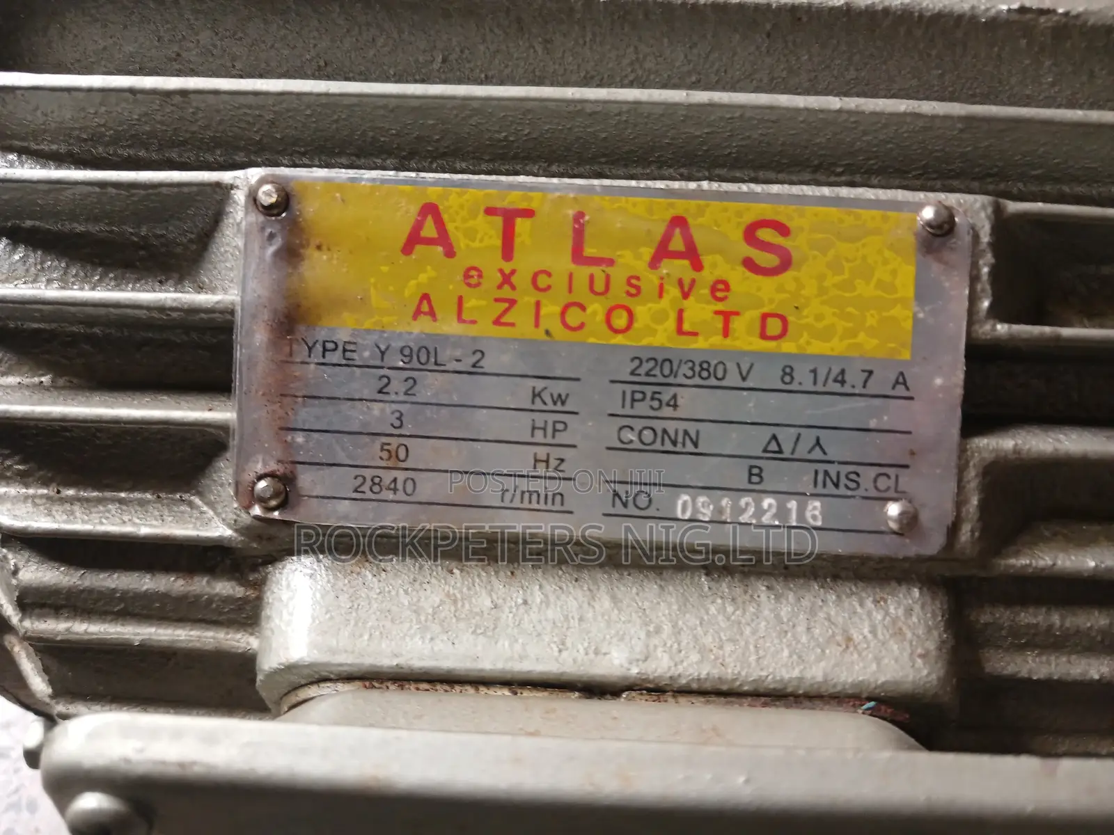 2.2kw, 3hp Atlas Electric Motor