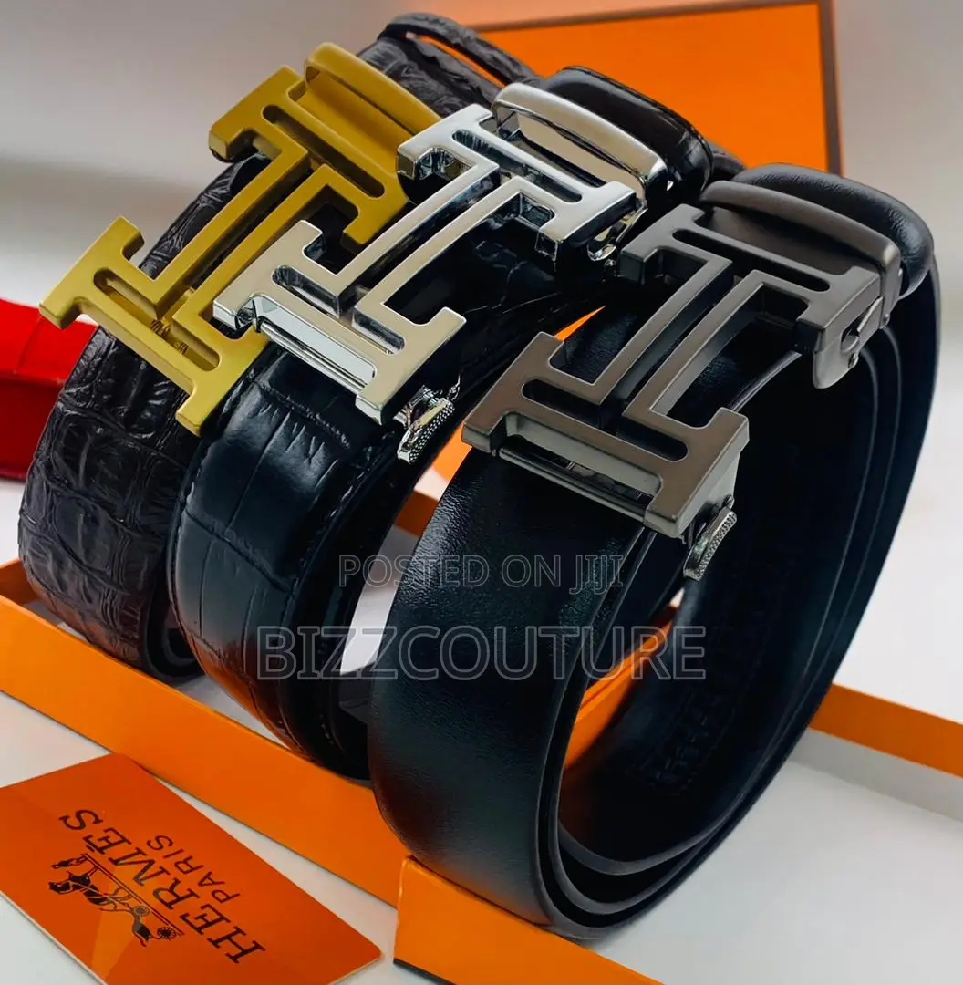 Original Hermes Black Leather Belt Is Available In Store