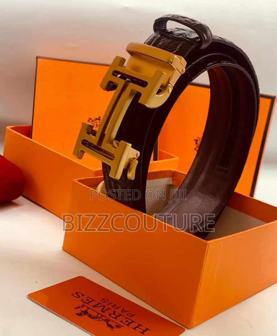 Original Hermes Brown Leather Belt Is Available in Store