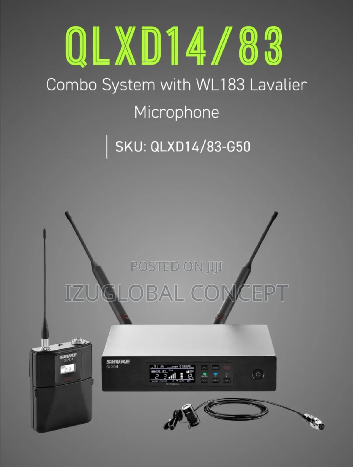Shure QLXD1483 Wireless Lavalier Microphone